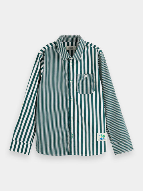 Mix & match shirt with sleeve adjustment - Scotch & Soda AU