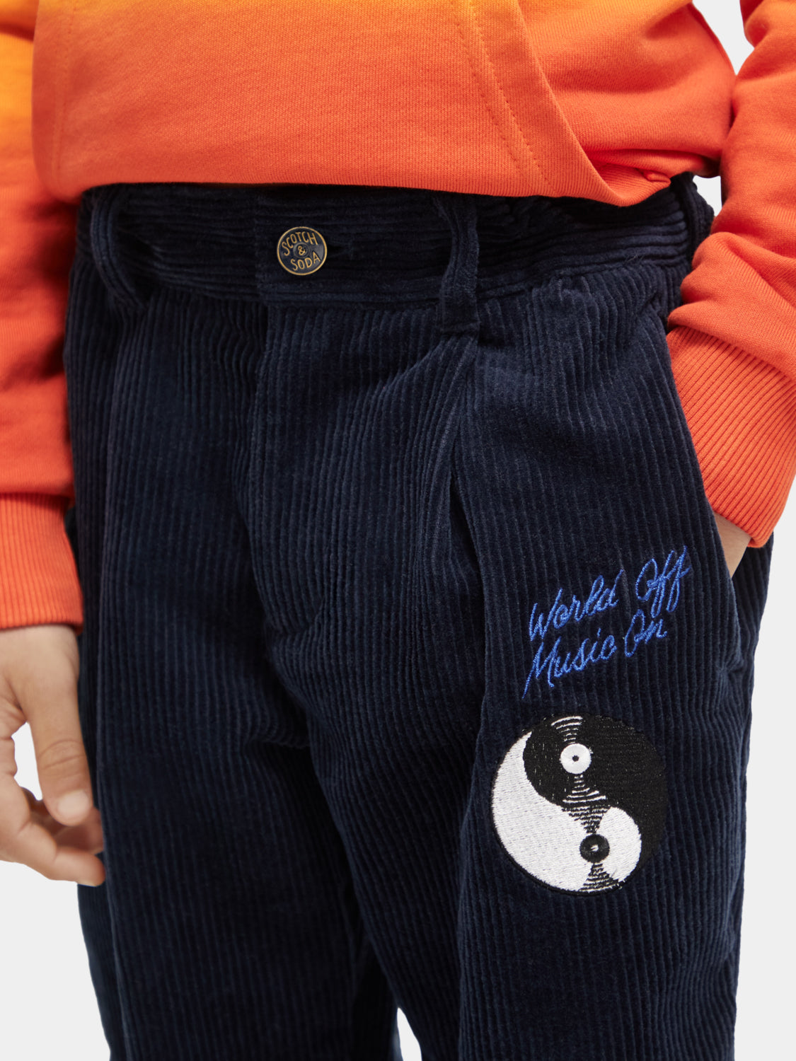 Kids - Loose tapered-fit corduroy pants - Scotch & Soda AU