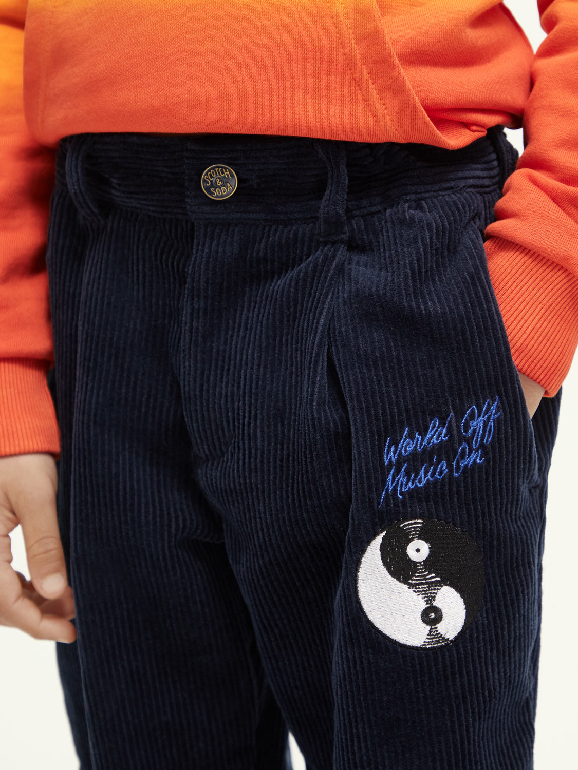Kids - Loose tapered-fit corduroy pants - Scotch & Soda AU
