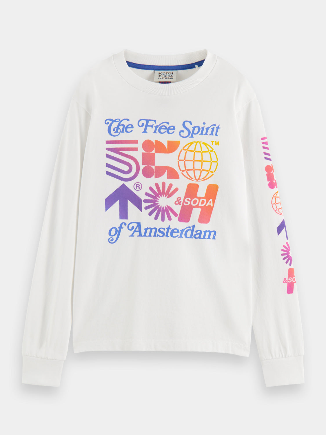 Kids - Long-sleeved artwork t-shirt - Scotch & Soda AU