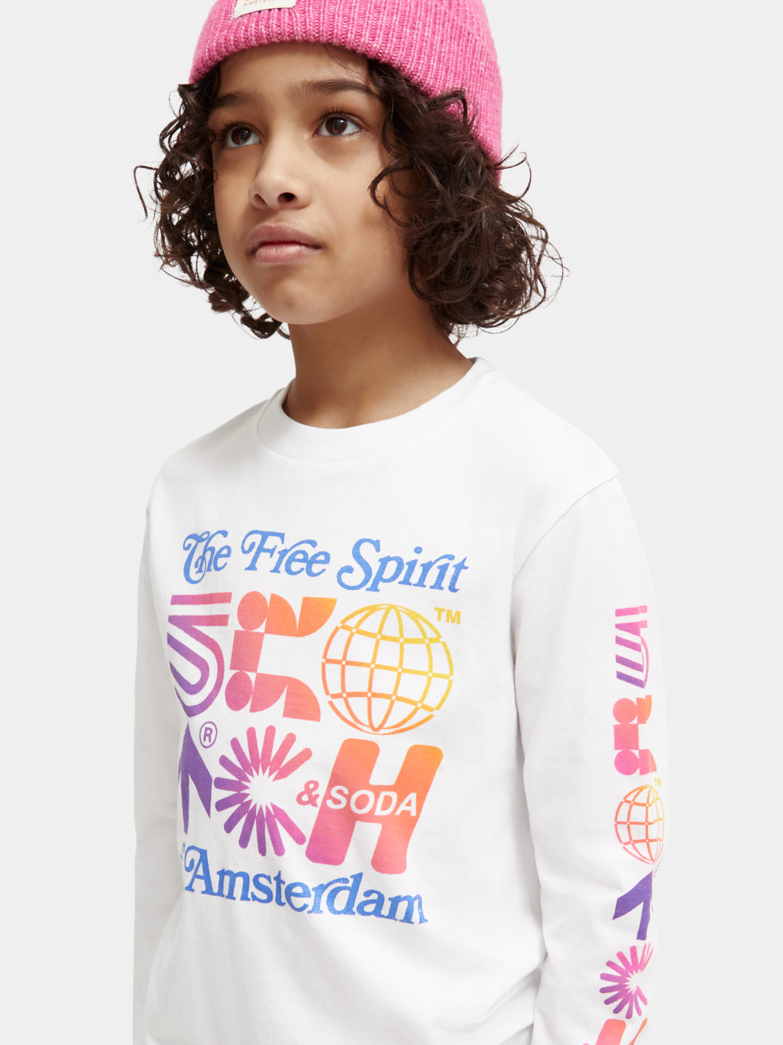 Kids - Long-sleeved artwork t-shirt - Scotch & Soda AU