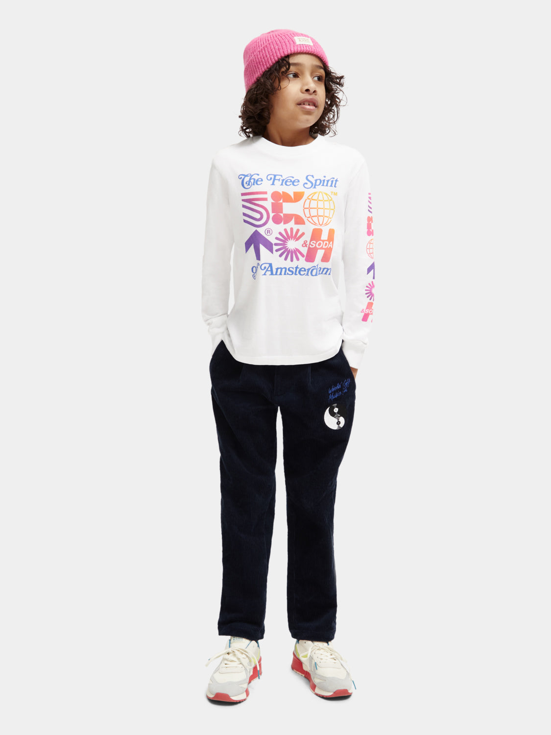 Kids - Long-sleeved artwork t-shirt - Scotch & Soda AU