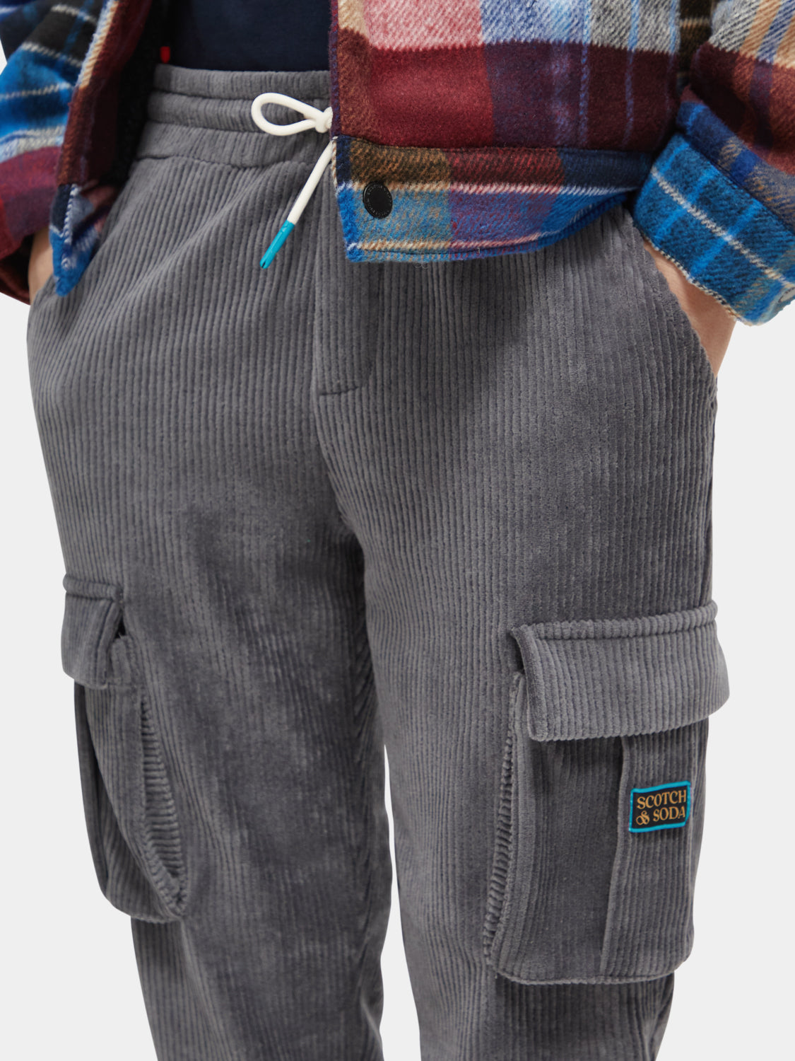 Kids - Corduroy cargo sweatpants - Scotch & Soda AU