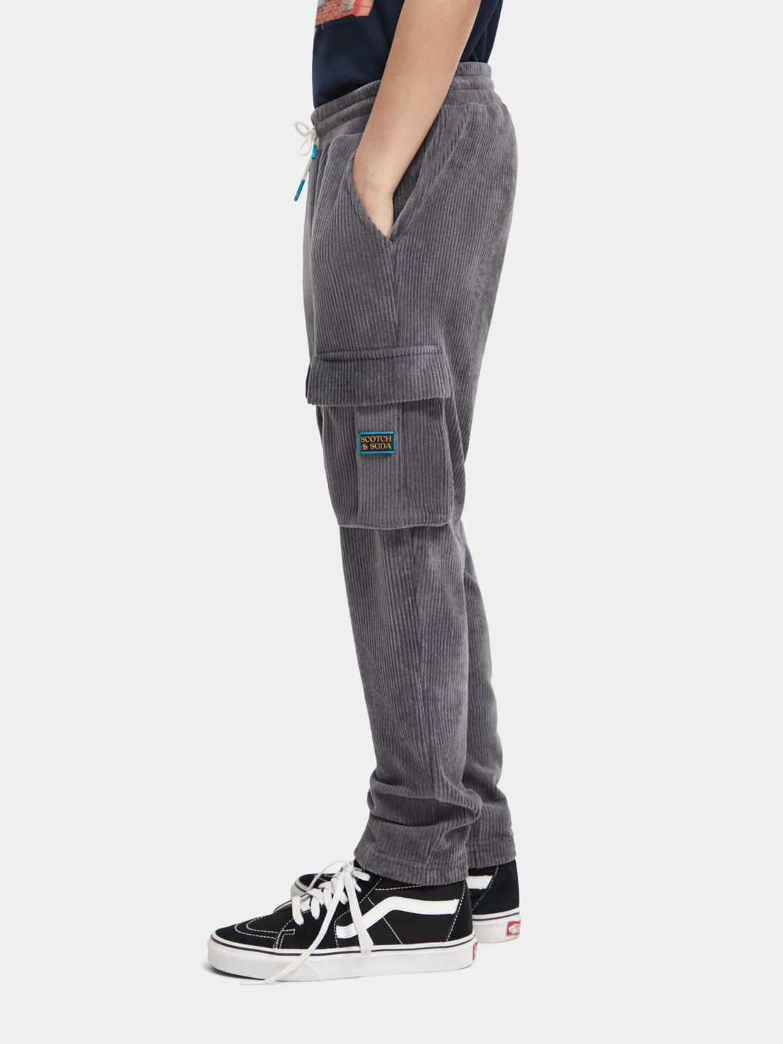 Kids - Corduroy cargo sweatpants - Scotch & Soda AU