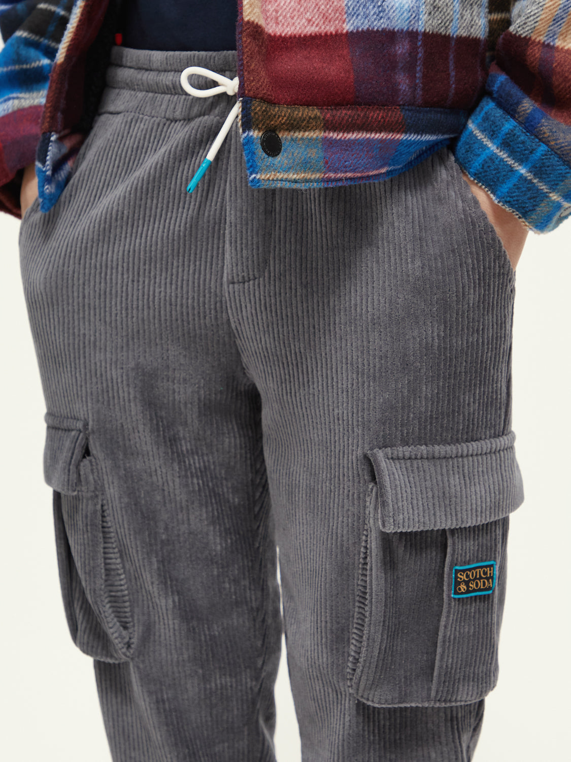 Kids - Corduroy cargo sweatpants - Scotch & Soda AU