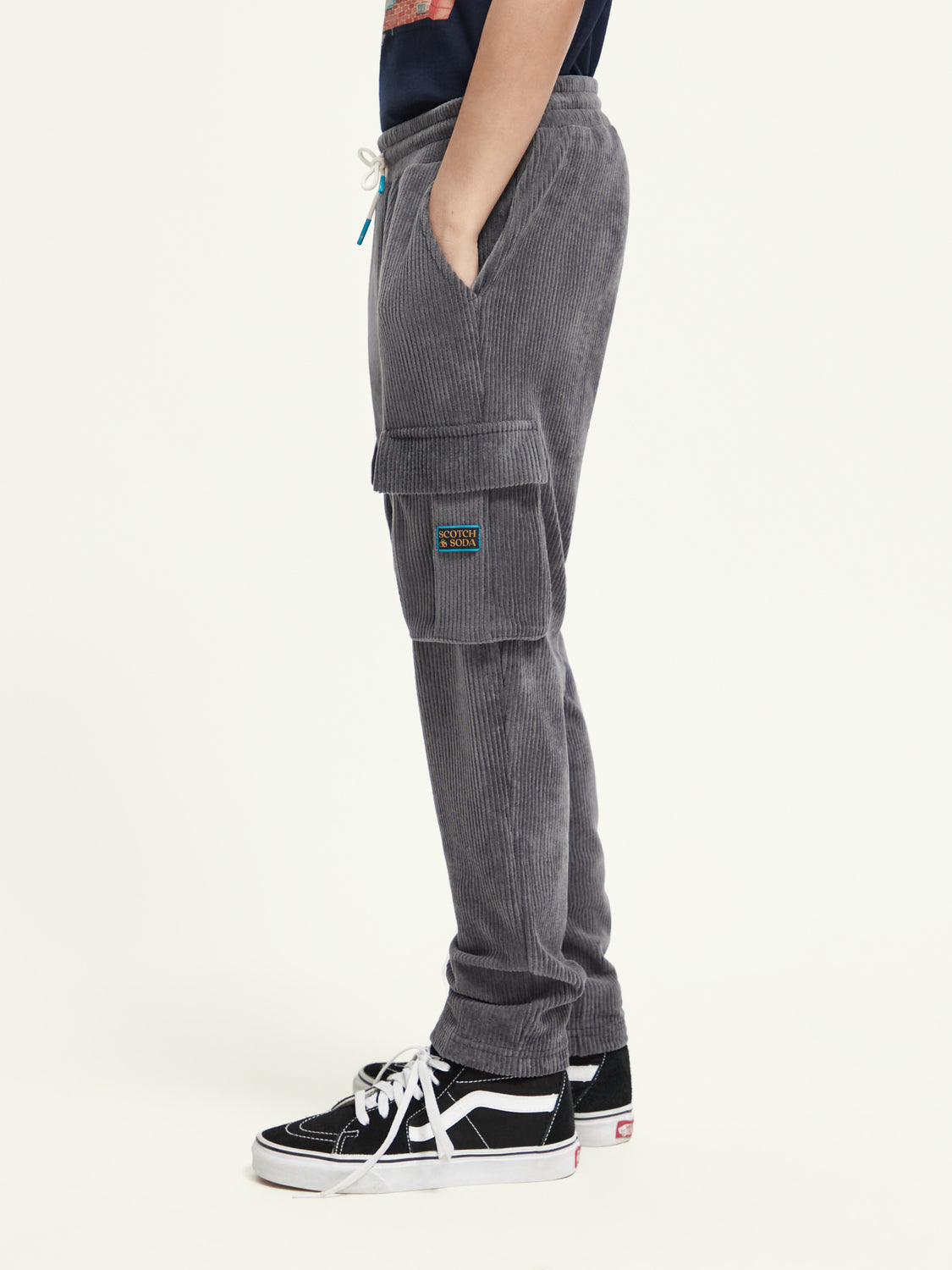 Kids - Corduroy cargo sweatpants - Scotch & Soda AU