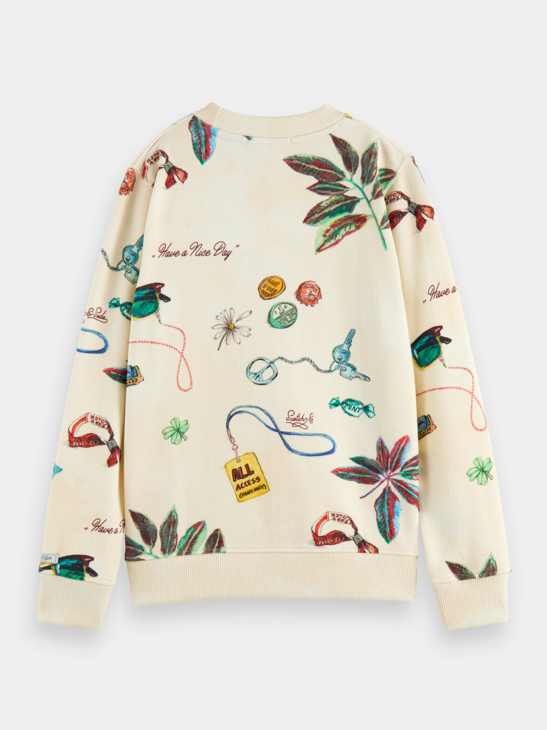 Kids - Printed crewneck sweatshirt - Scotch & Soda AU