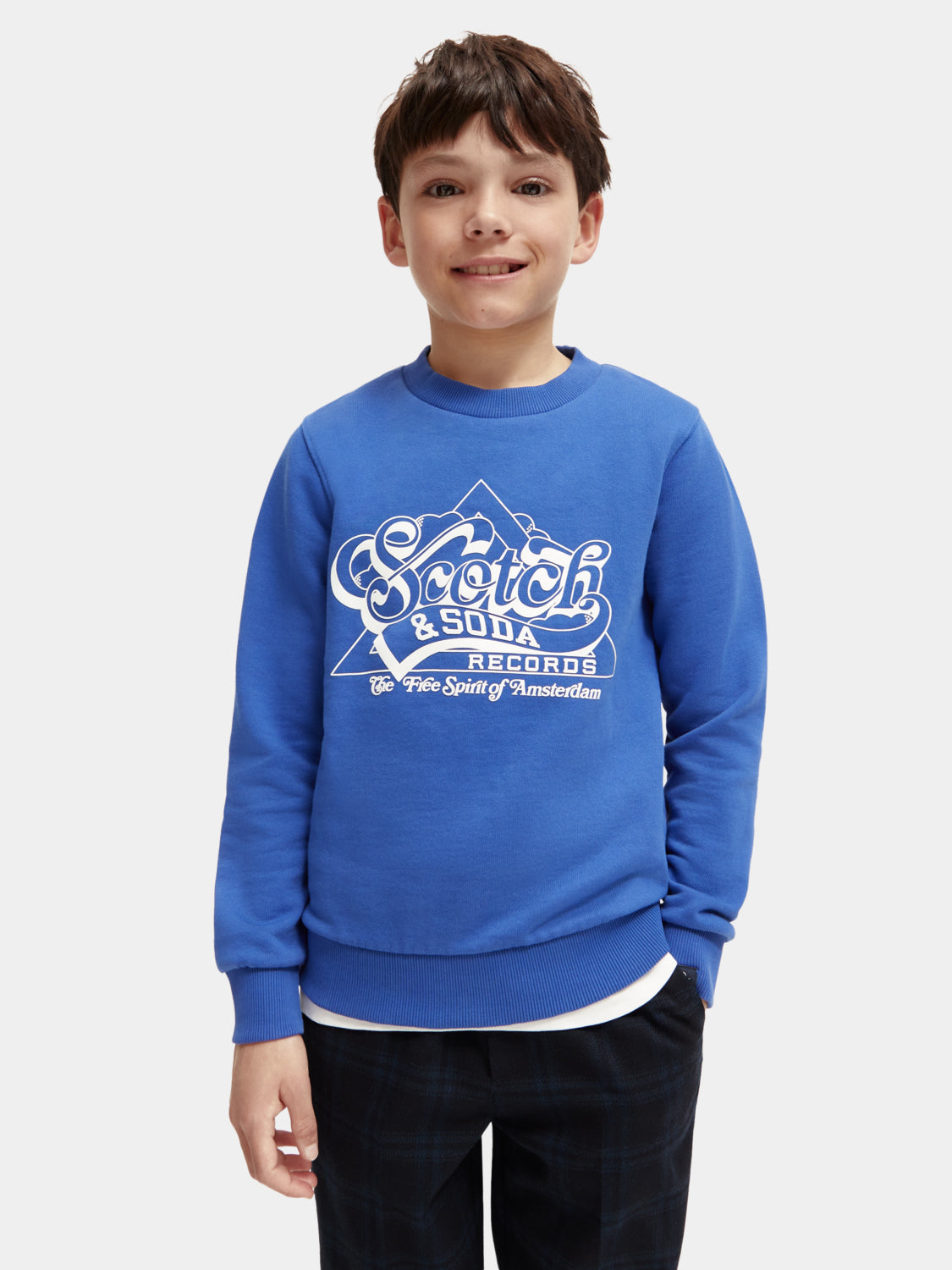 Kids - Regular-fit crewneck artwork sweatshirt - Scotch & Soda AU