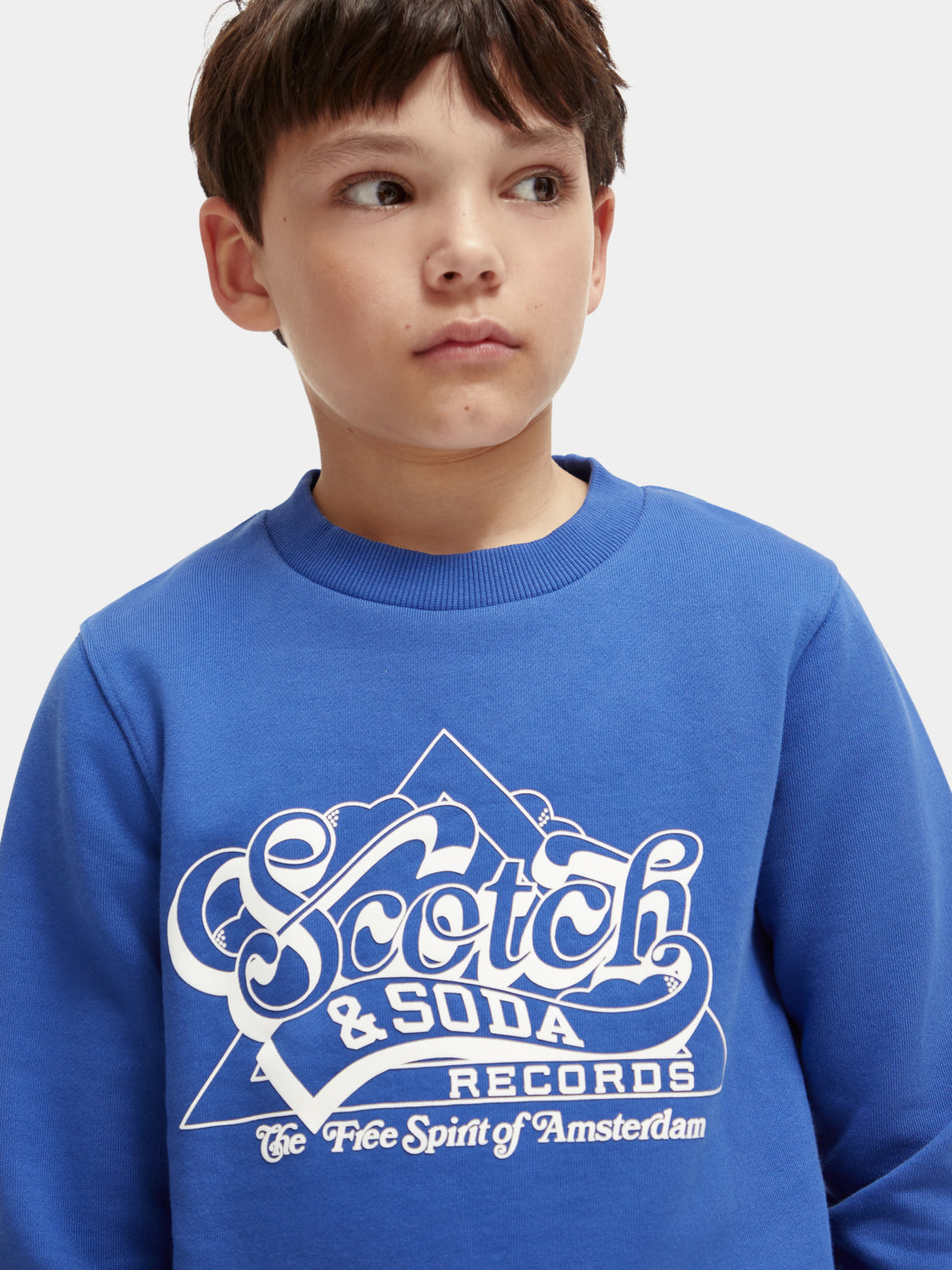 Kids - Regular-fit crewneck artwork sweatshirt - Scotch & Soda AU