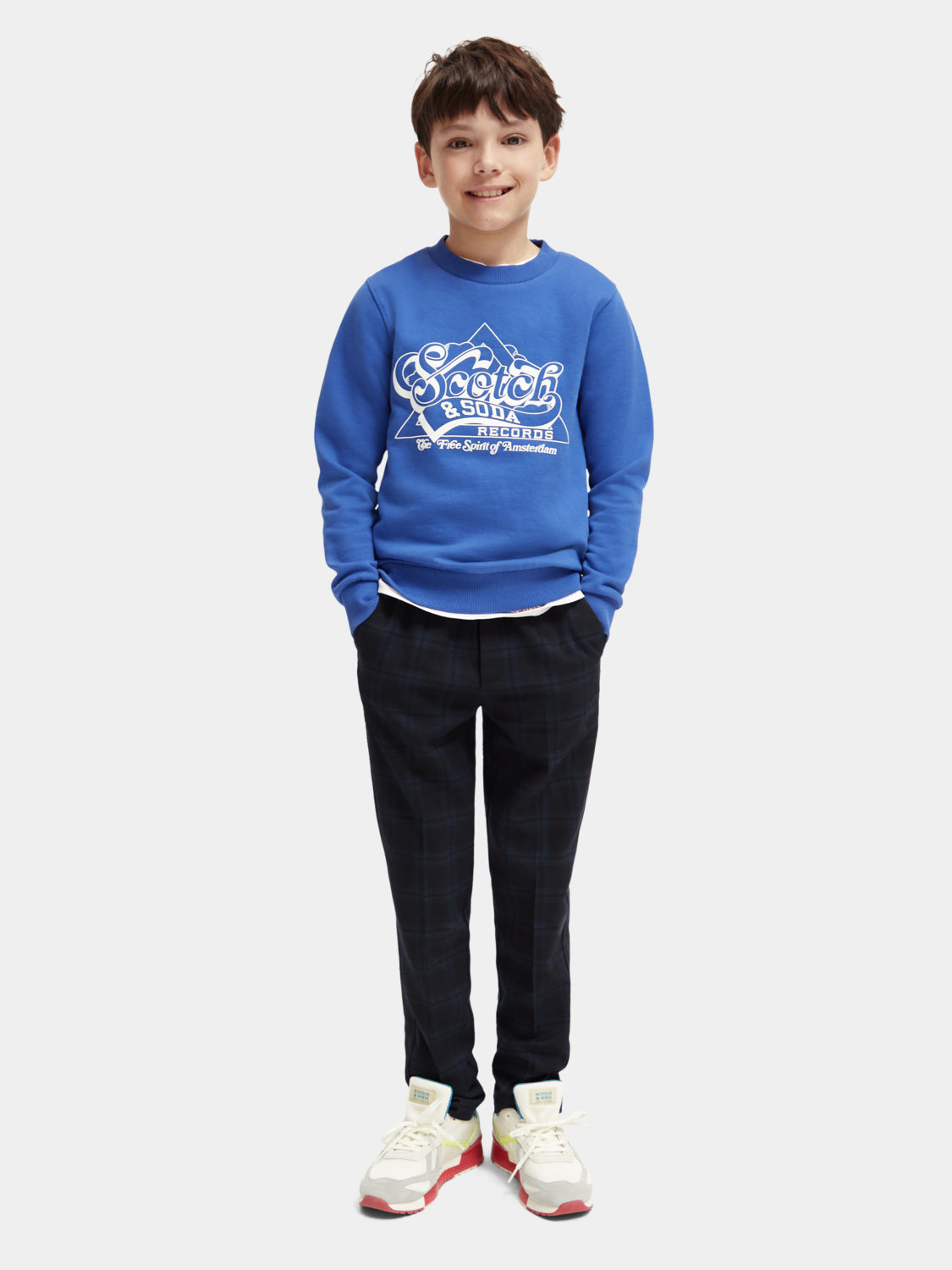 Kids - Regular-fit crewneck artwork sweatshirt - Scotch & Soda AU