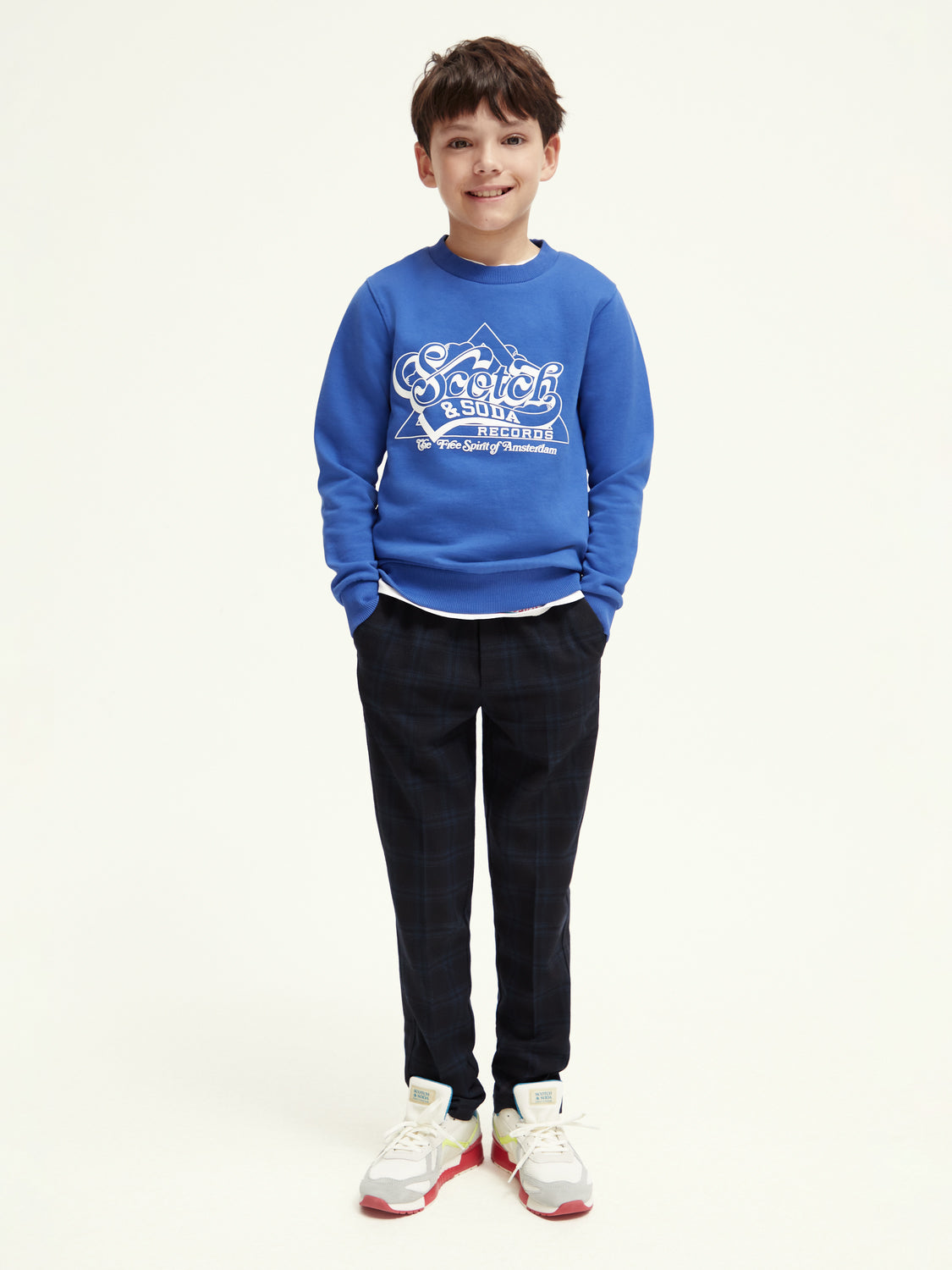 Kids - Regular-fit crewneck artwork sweatshirt - Scotch & Soda AU