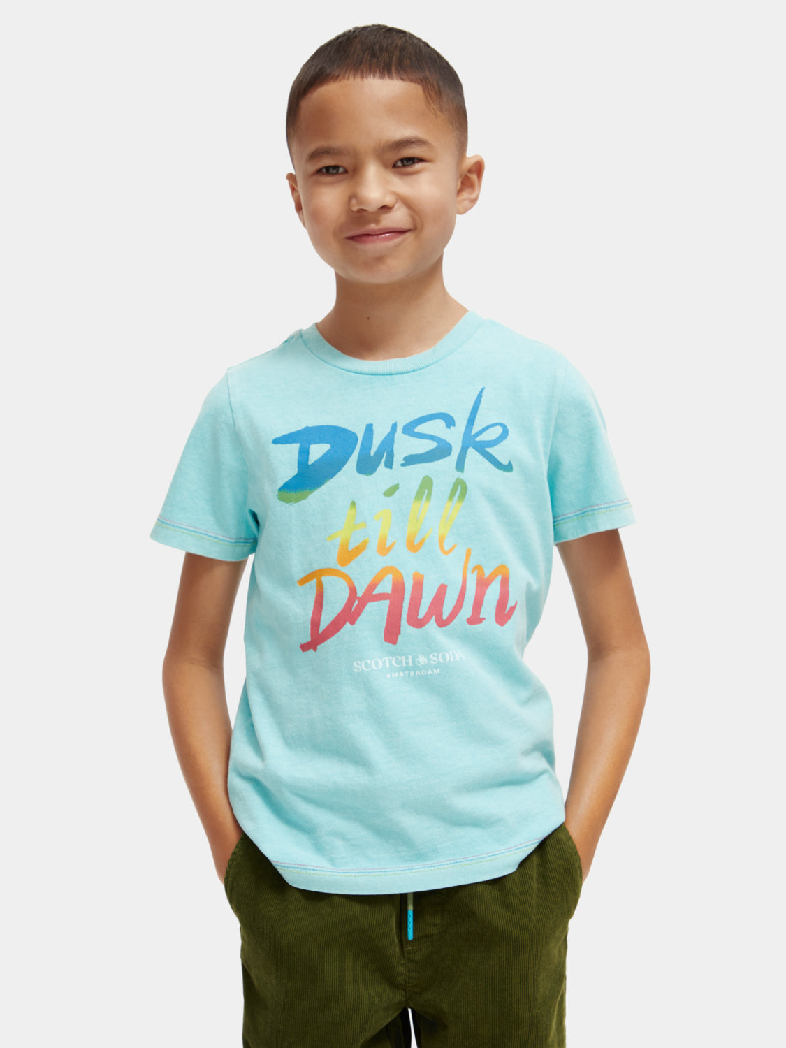 Kids - Regular-fit artwork t-shirt - Scotch & Soda AU