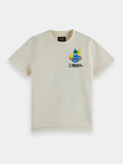 Relaxed fit artwork organic cotton T-shirt - Scotch & Soda AU