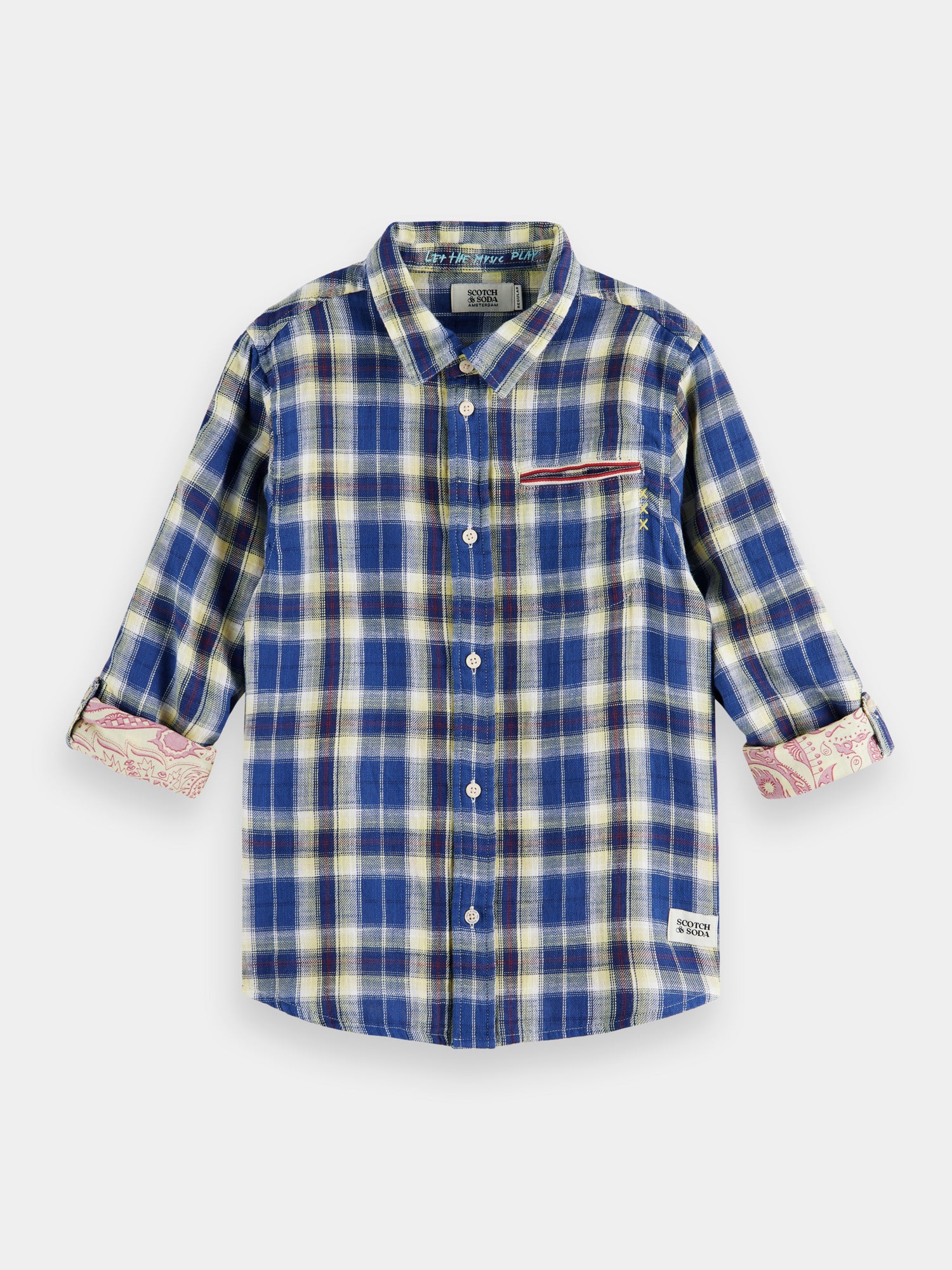 Regular-fit checked shirt - Scotch & Soda AU