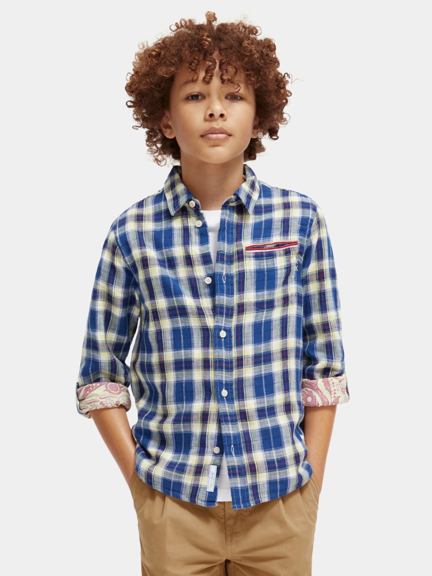 Regular-fit checked shirt - Scotch & Soda AU