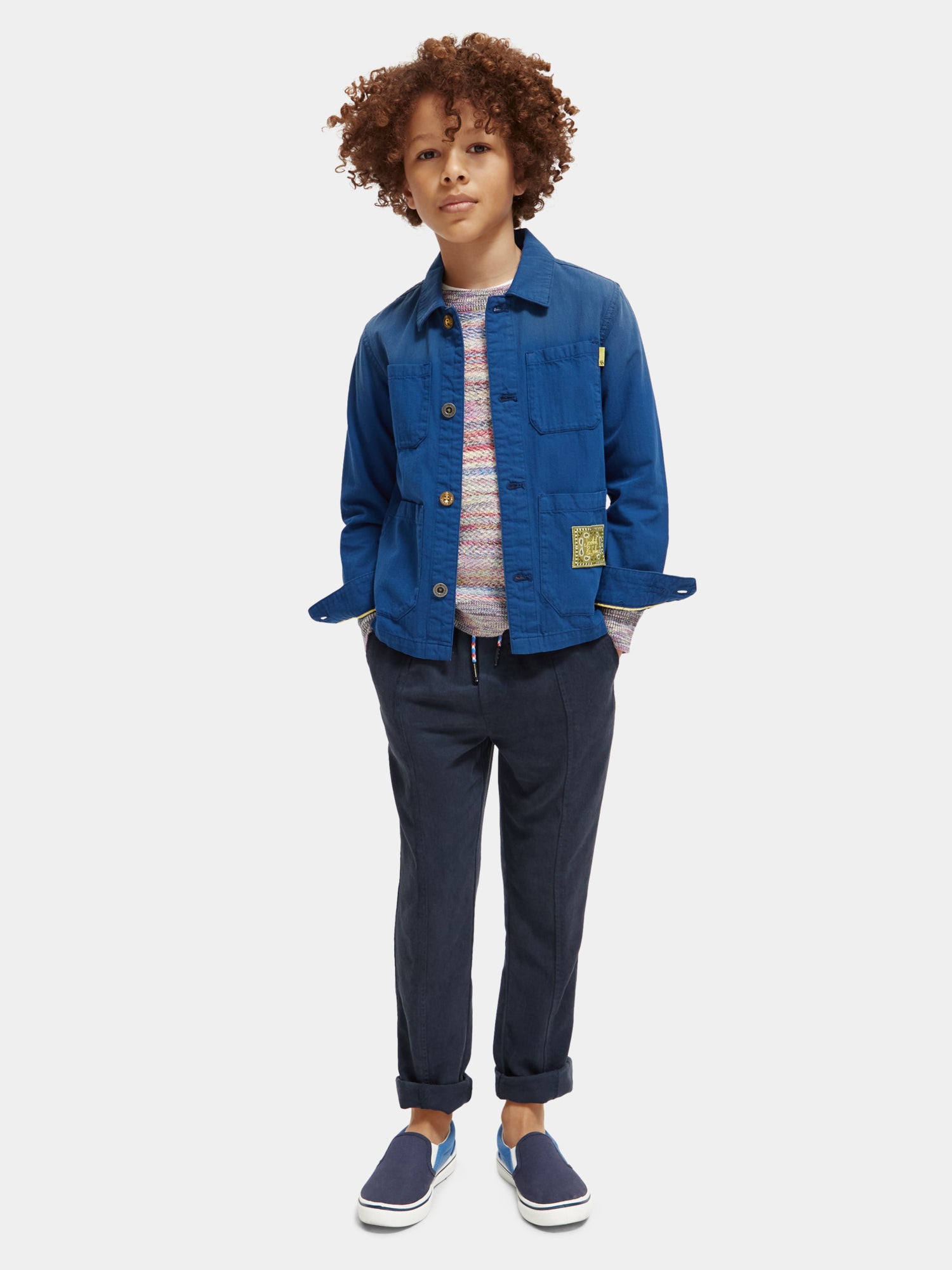 Embroidered utility overshirt - Scotch & Soda AU
