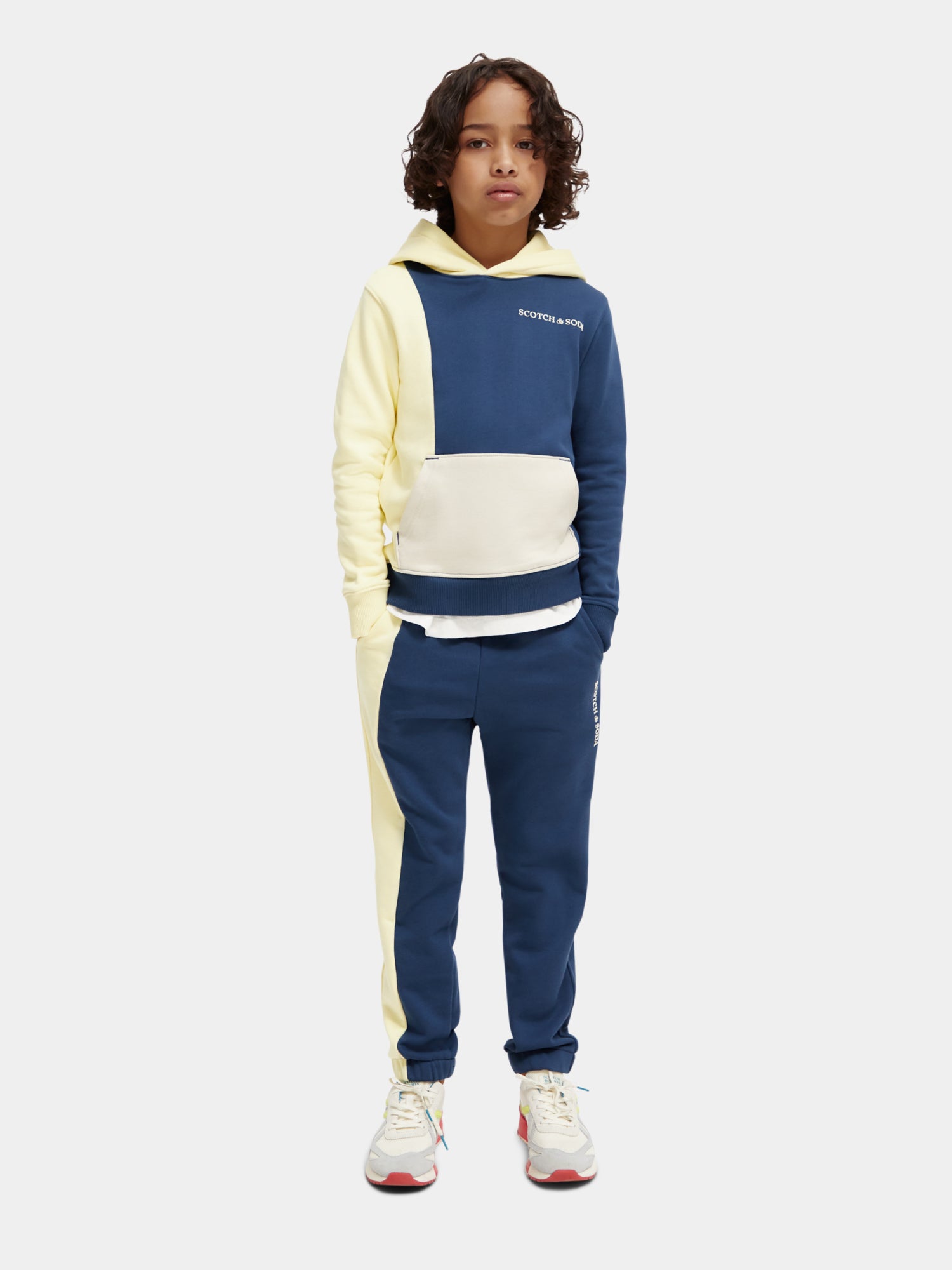 Regular-fit colourblock hoodie - Scotch & Soda AU