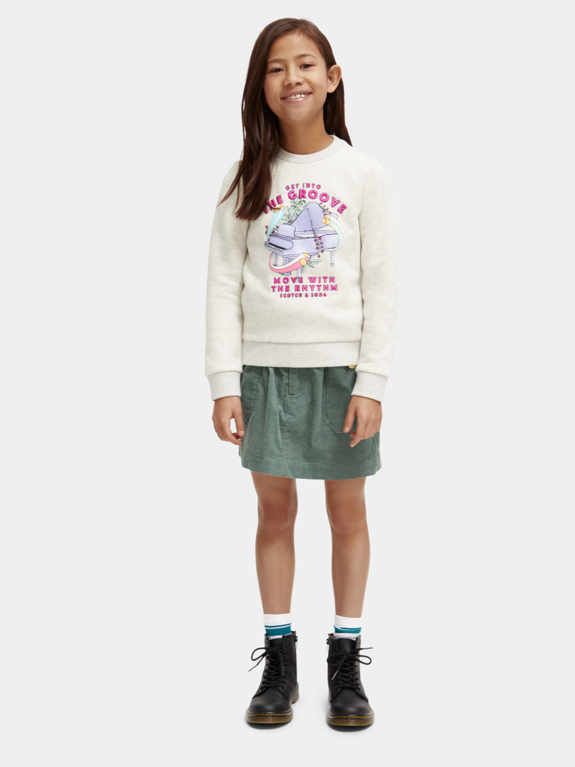 Kids - Regular-fit artwork sweatshirt - Scotch & Soda AU