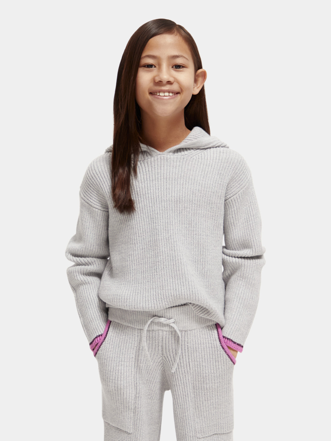 Kids - Hooded tipping detail pullover - Scotch & Soda AU