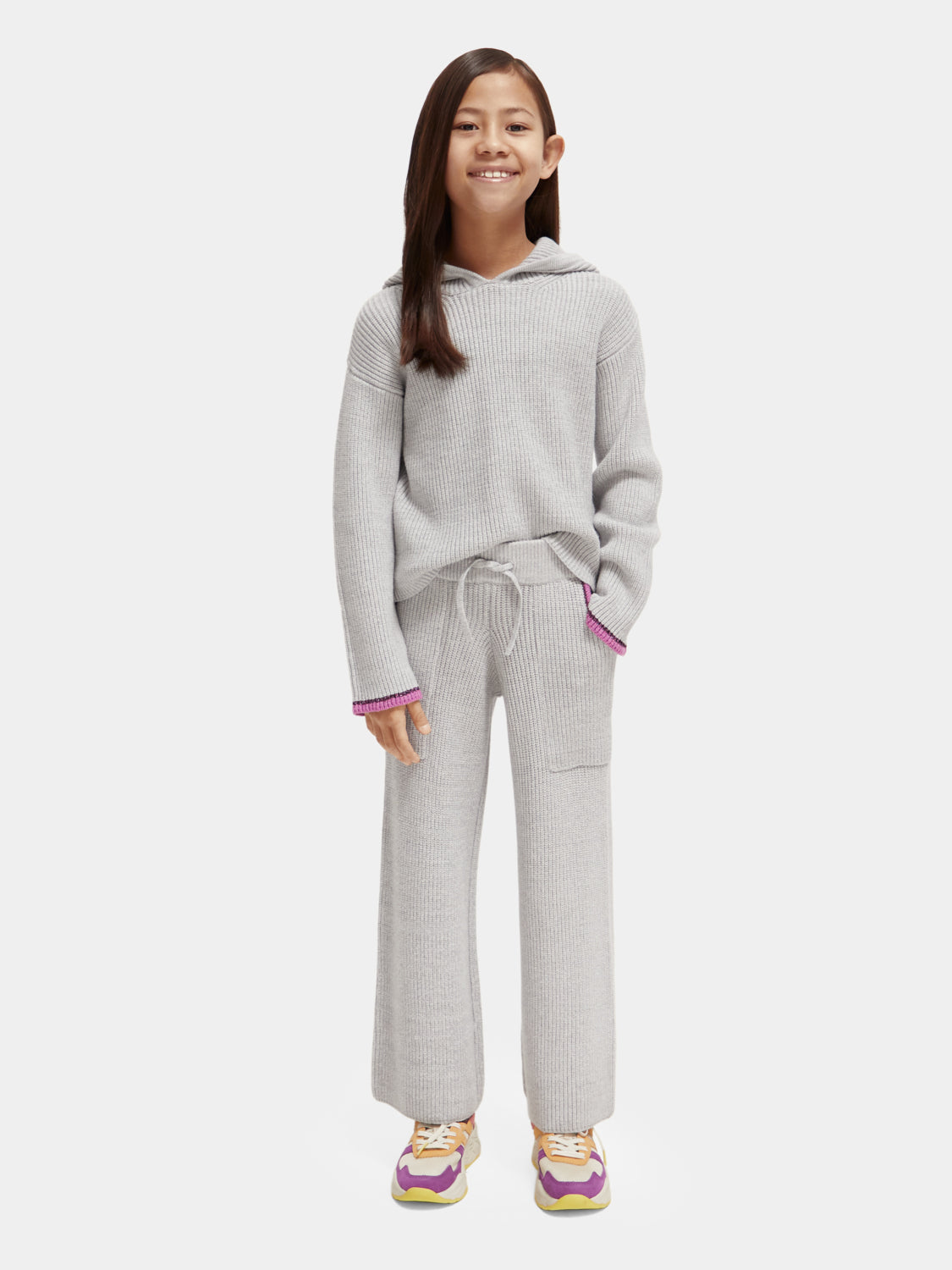 Kids - Hooded tipping detail pullover - Scotch & Soda AU