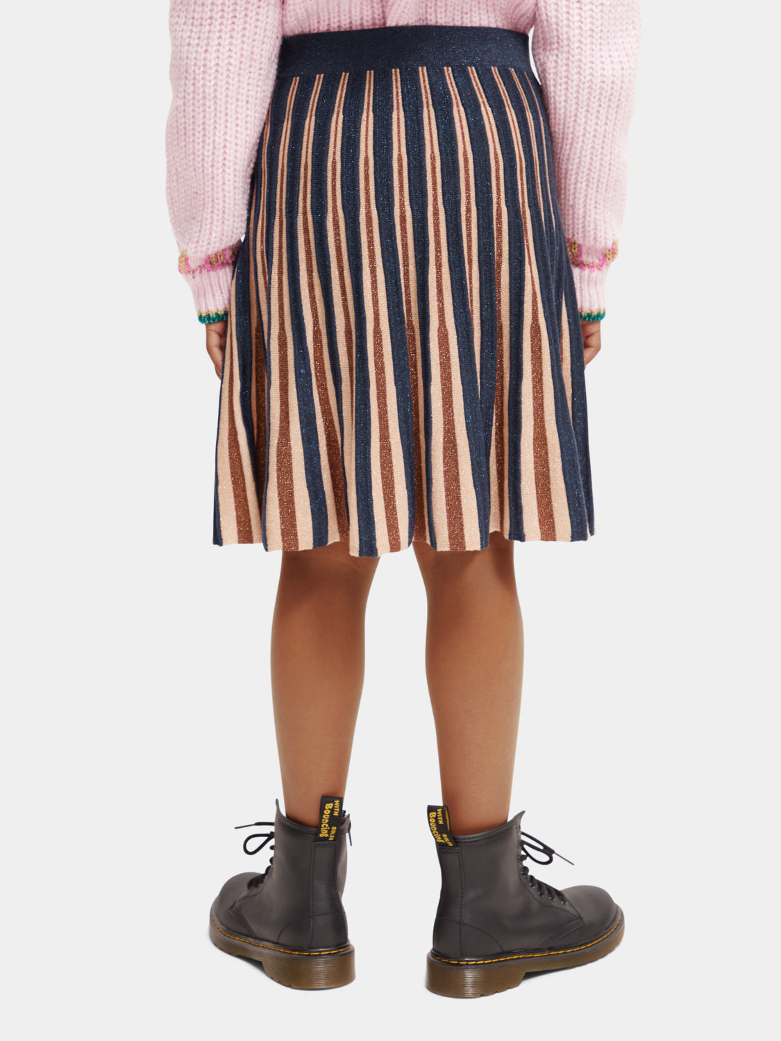 Kids - Pleated knitted glitter midi skirt - Scotch & Soda AU