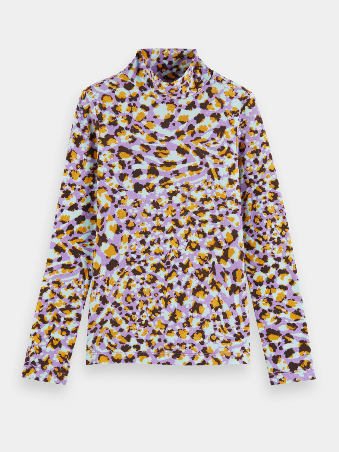 Kids - All-over printed high-neck t-shirt - Scotch & Soda AU