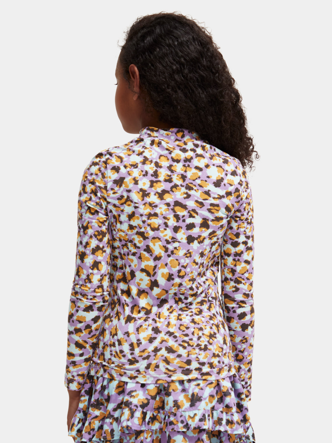 Kids - All-over printed high-neck t-shirt - Scotch & Soda AU