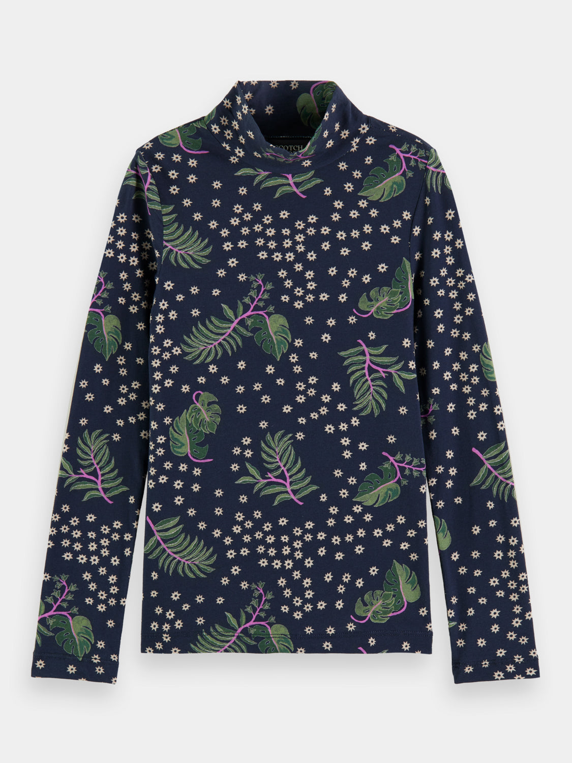 Kids - All-over printed high-neck t-shirt - Scotch & Soda AU