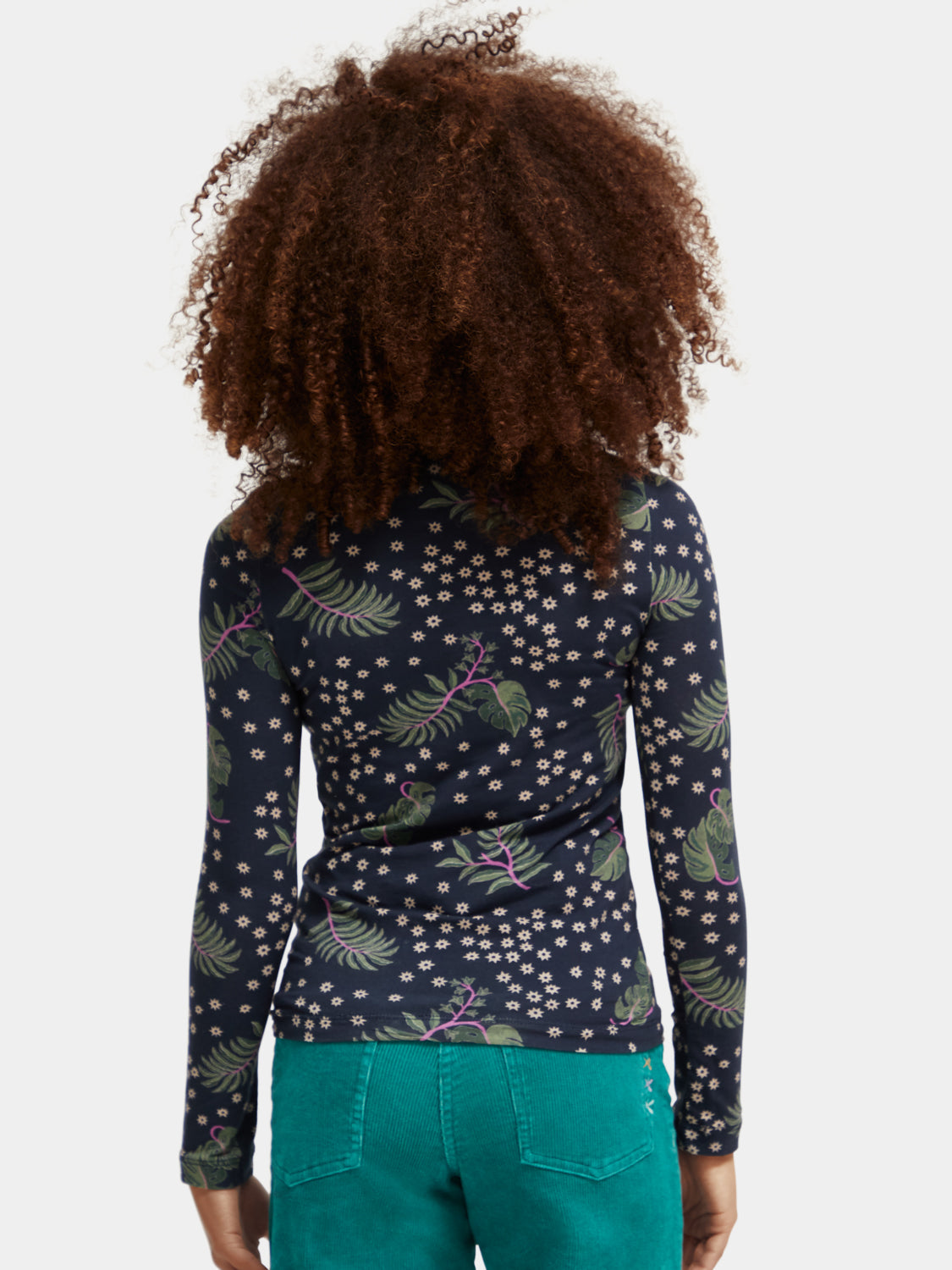 Kids - All-over printed high-neck t-shirt - Scotch & Soda AU