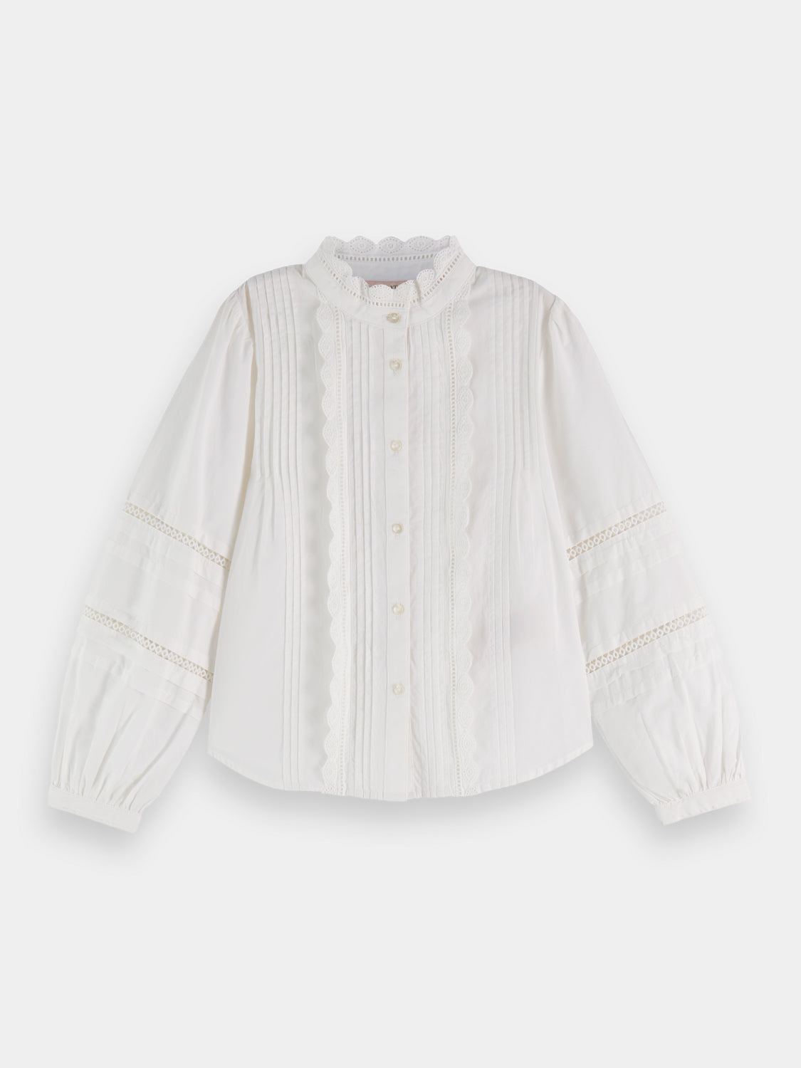 Kids - Long-sleeved broderie anglaise top - Scotch & Soda AU