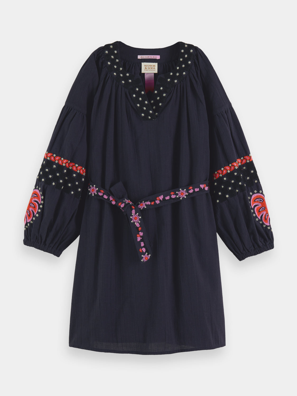 Kids - Embroidered cotton dress - Scotch & Soda AU
