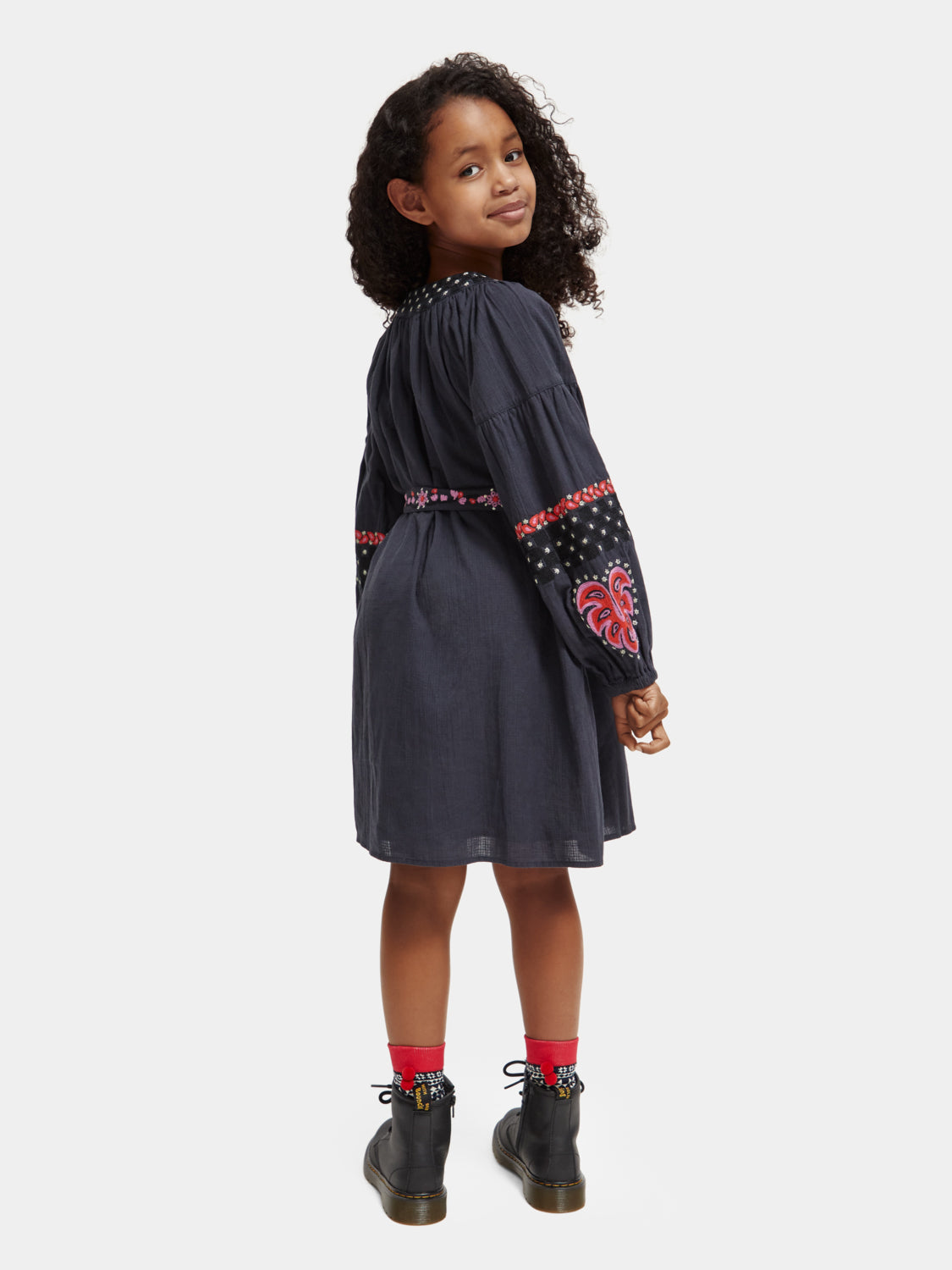 Kids - Embroidered cotton dress - Scotch & Soda AU