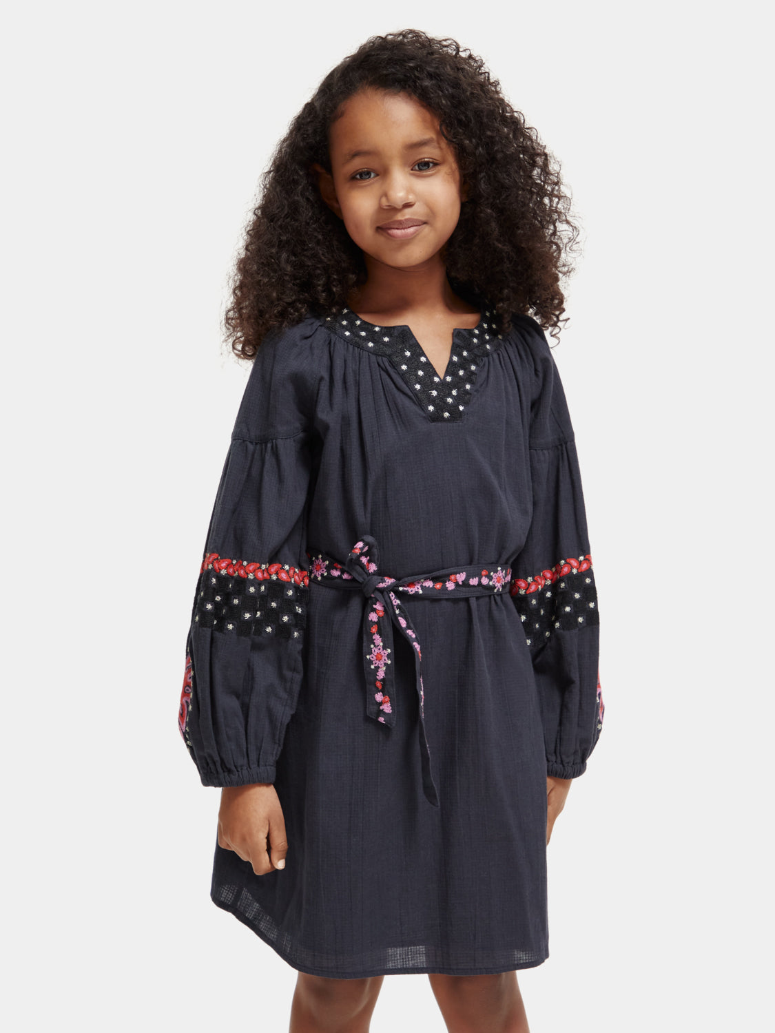 Kids - Embroidered cotton dress - Scotch & Soda AU