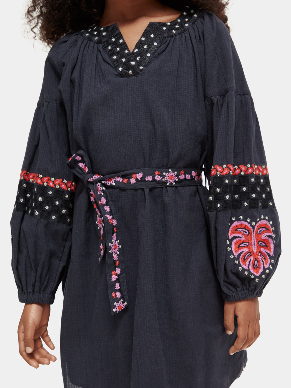 Kids - Embroidered cotton dress - Scotch & Soda AU