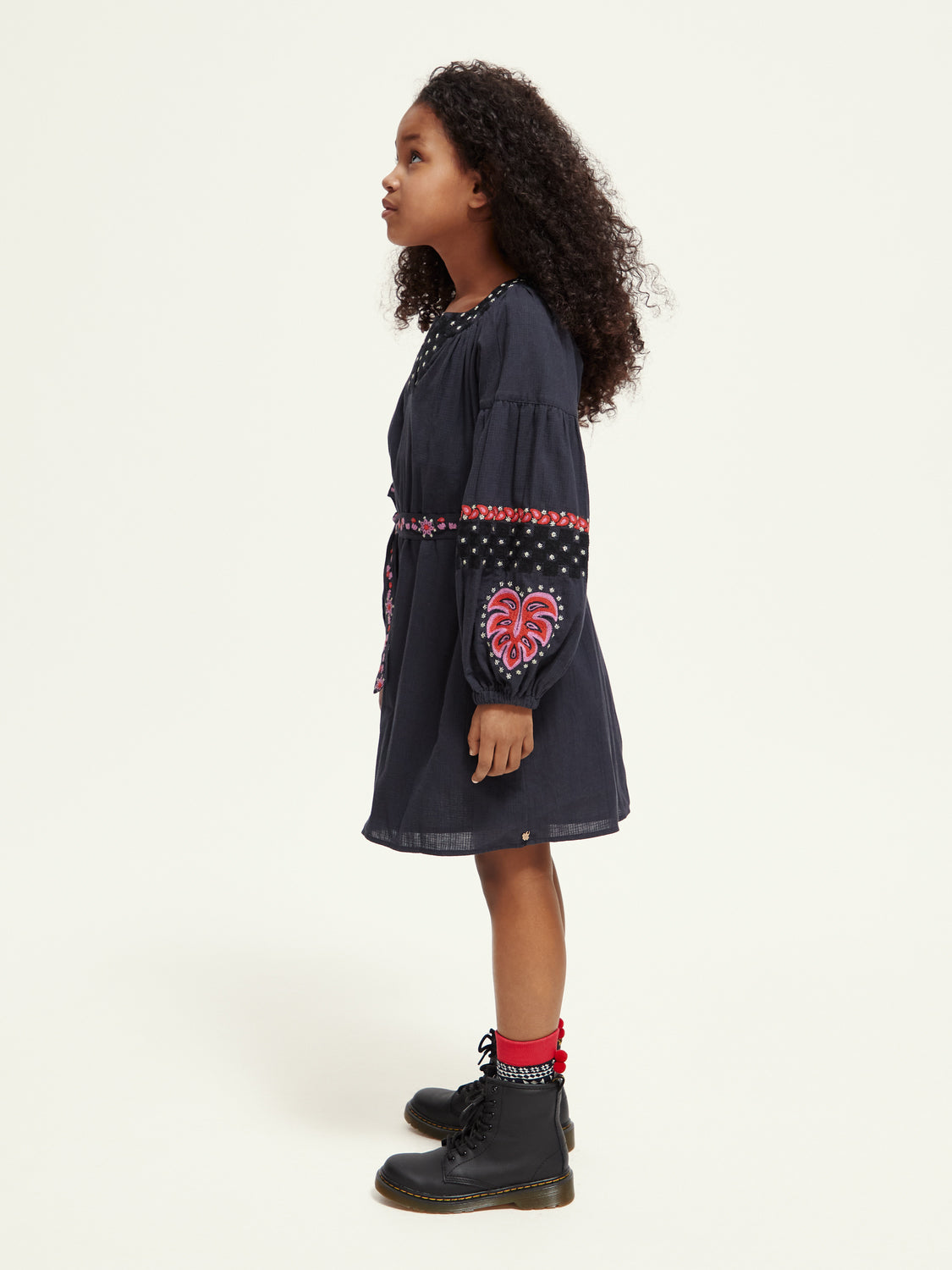 Kids - Embroidered cotton dress - Scotch & Soda AU