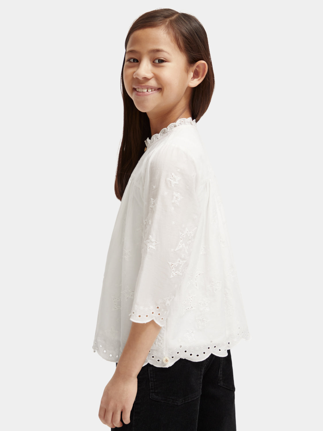 Kids - Broderie anglaise star top - Scotch & Soda AU