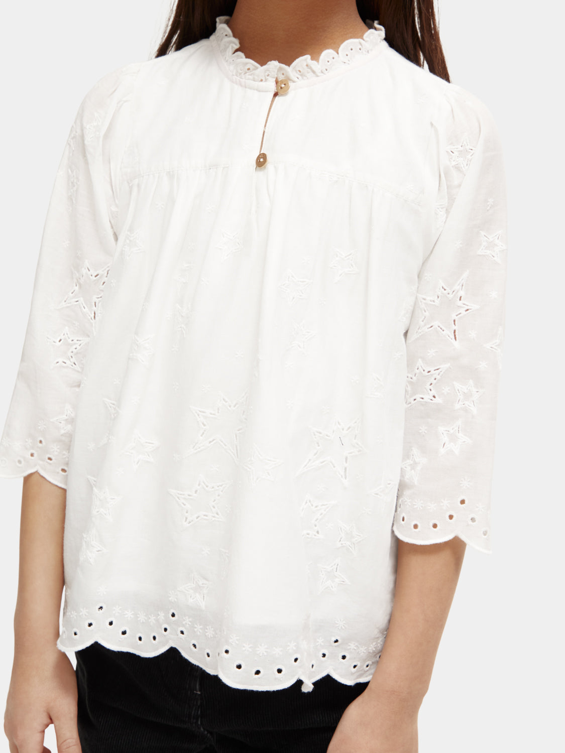Kids - Broderie anglaise star top - Scotch & Soda AU