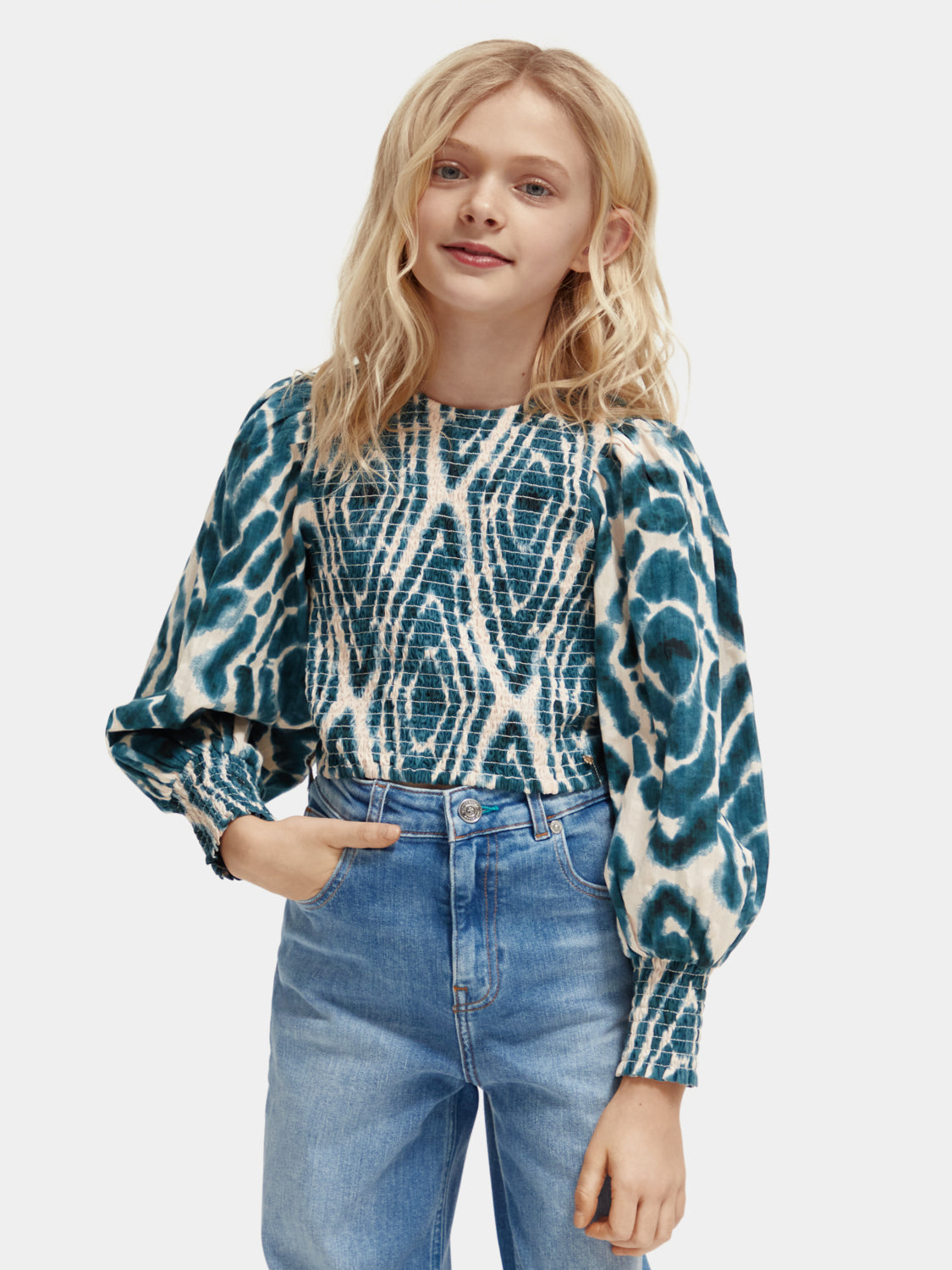 Kids - All-over printed long-sleeved top - Scotch & Soda AU