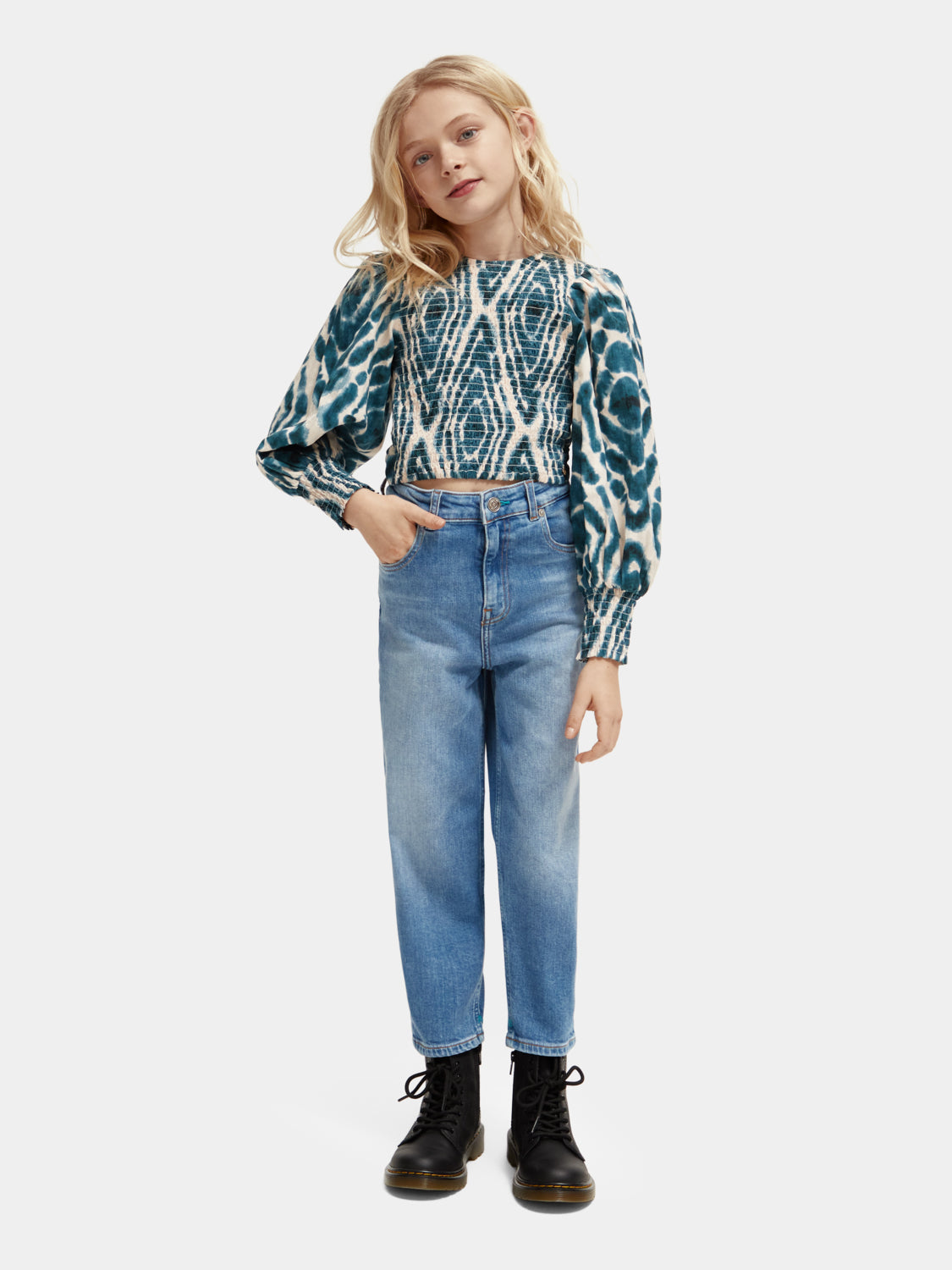 Kids - All-over printed long-sleeved top - Scotch & Soda AU