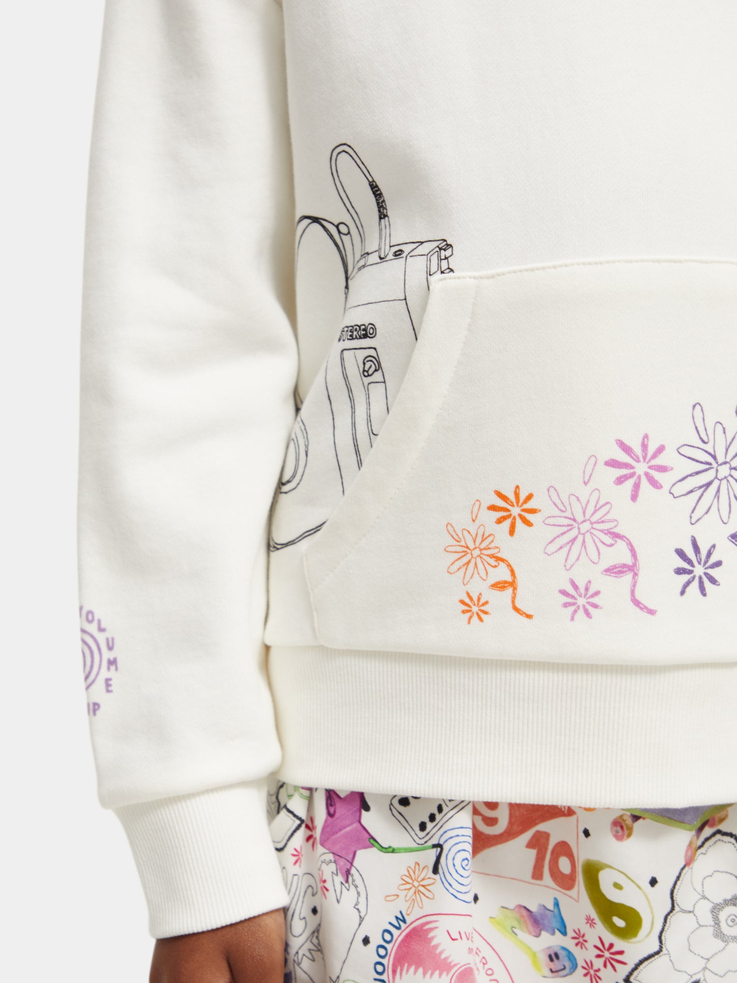 Loose-fit artwork hoodie - Scotch & Soda AU