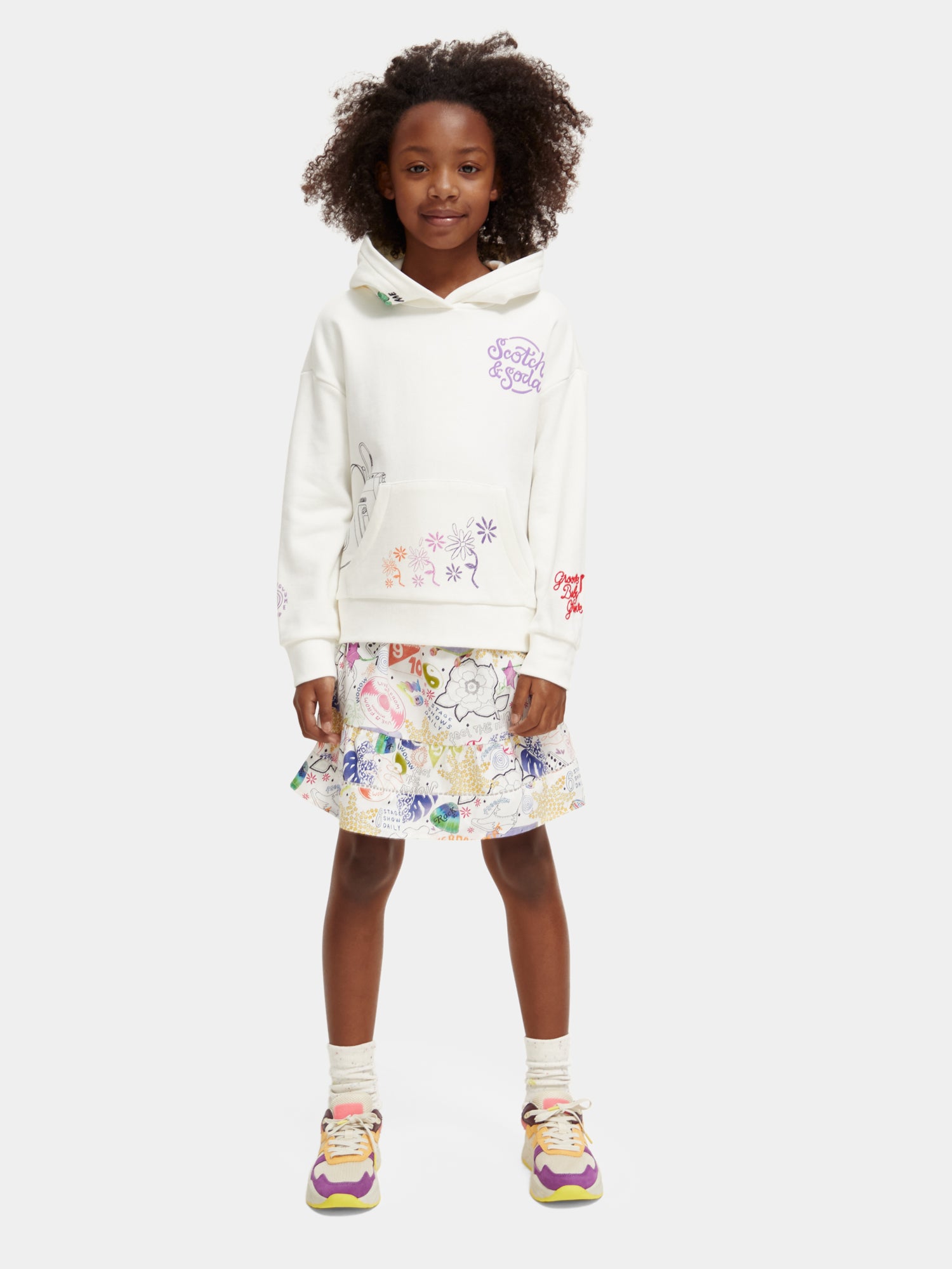 Loose-fit artwork hoodie - Scotch & Soda AU