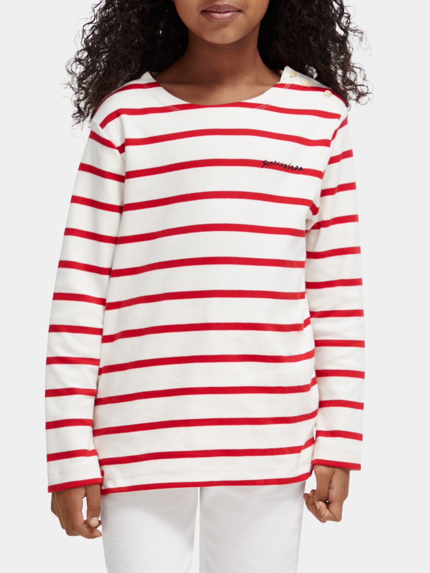 Striped yarn-dyed long sleeved t-shirt - Scotch & Soda AU