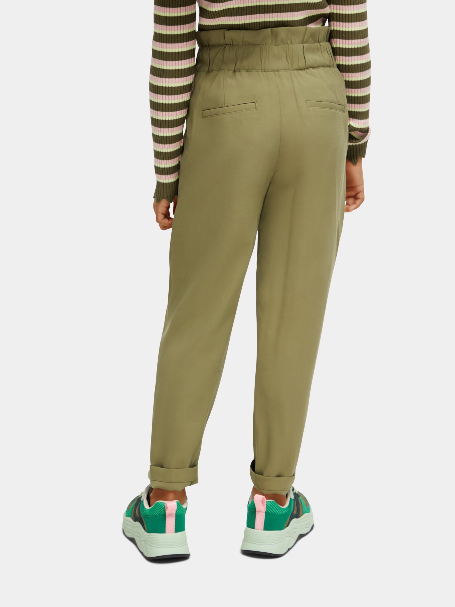 High-rise paper bag pants - Scotch & Soda AU