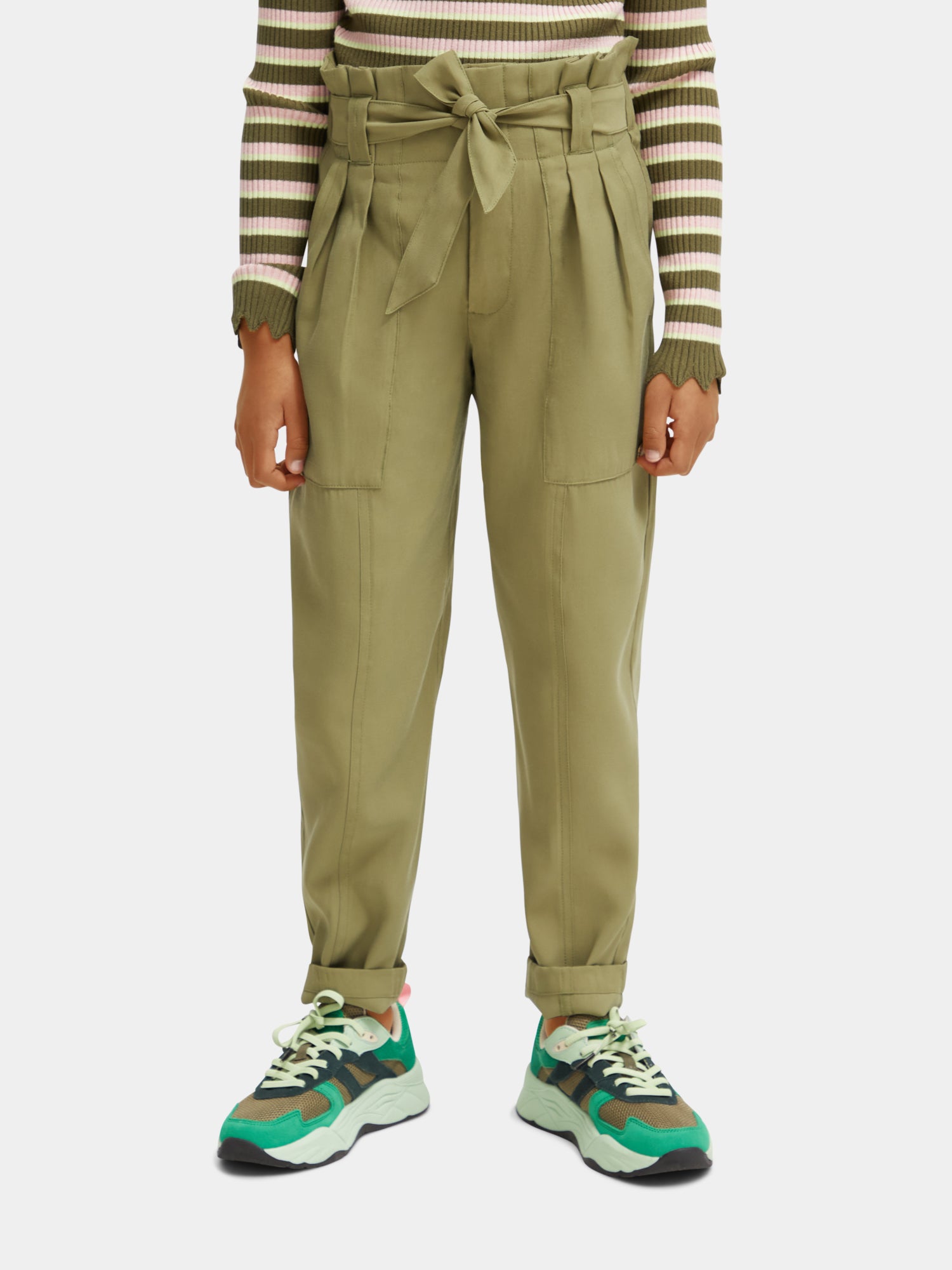 High-rise paper bag pants - Scotch & Soda AU