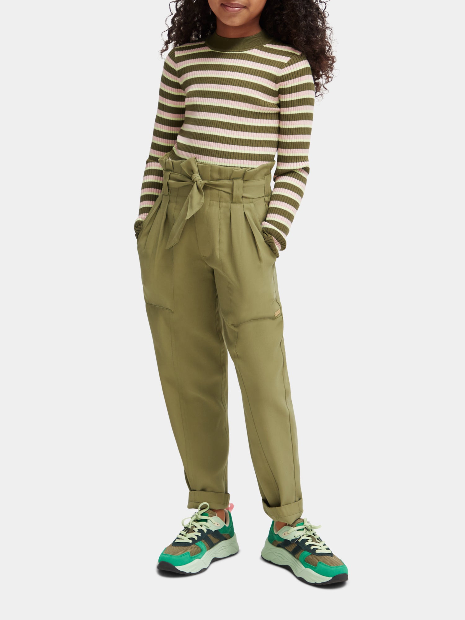 High-rise paper bag pants - Scotch & Soda AU