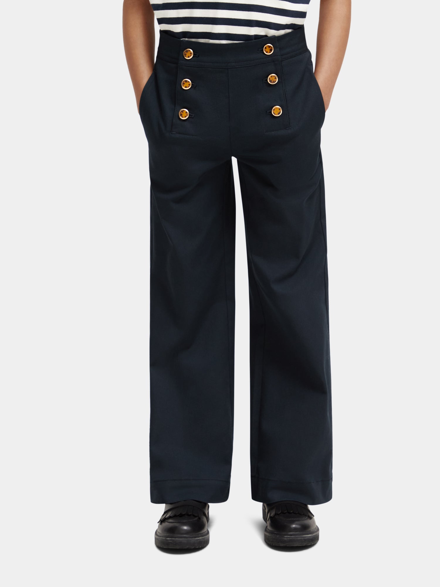 High-rise wide-leg sailor pants - Scotch & Soda AU
