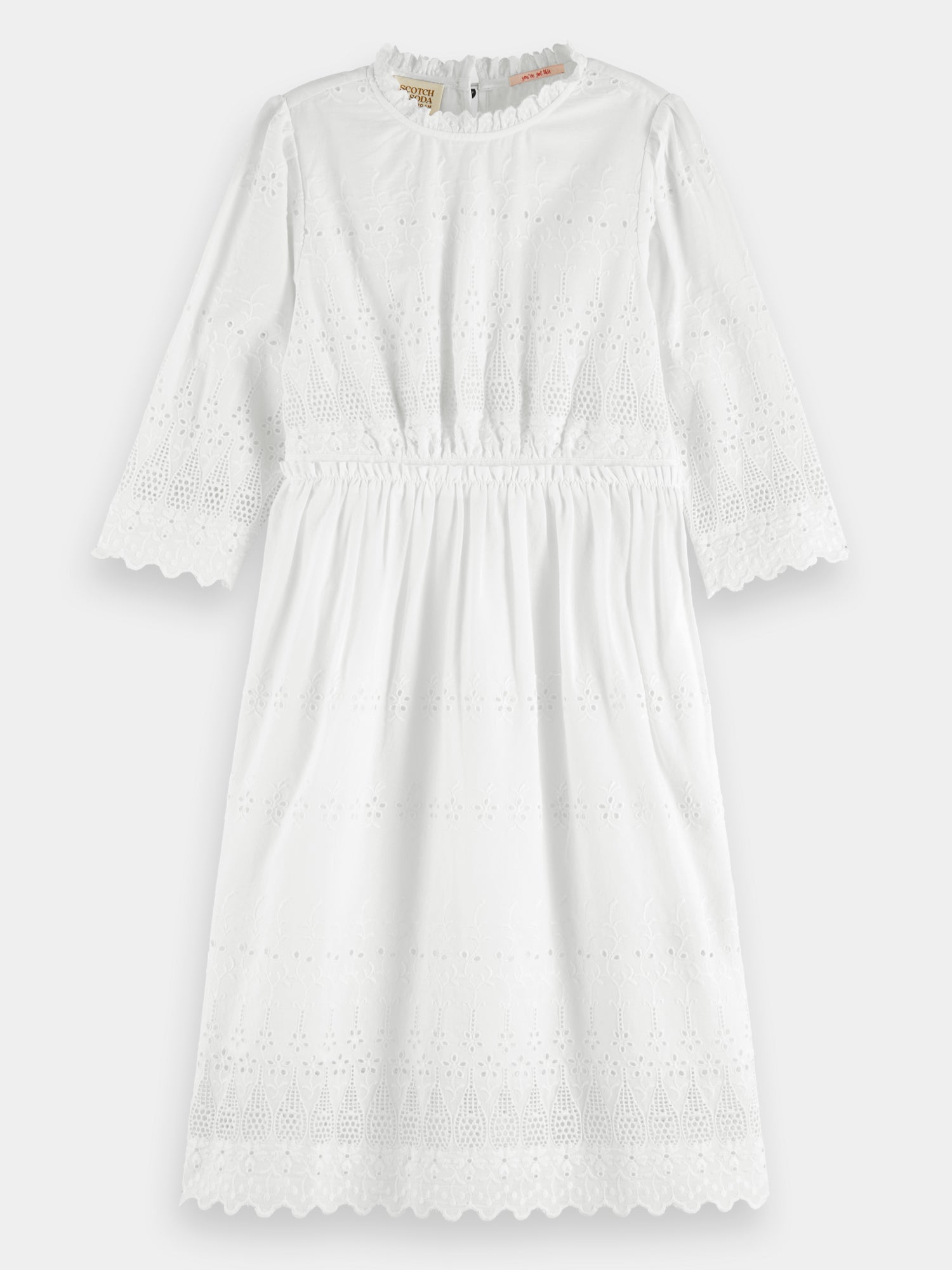 Broderie anglaise midi dress - Scotch & Soda AU