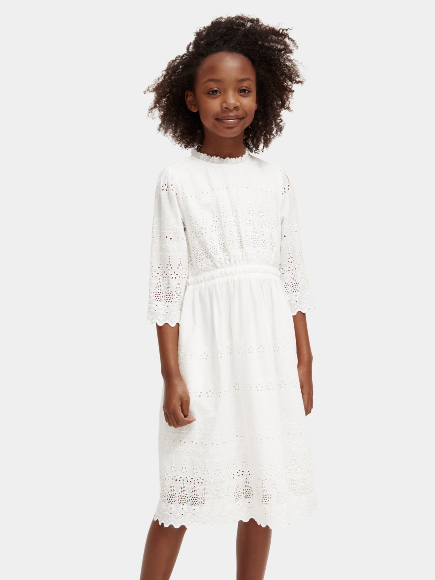Broderie anglaise midi dress - Scotch & Soda AU