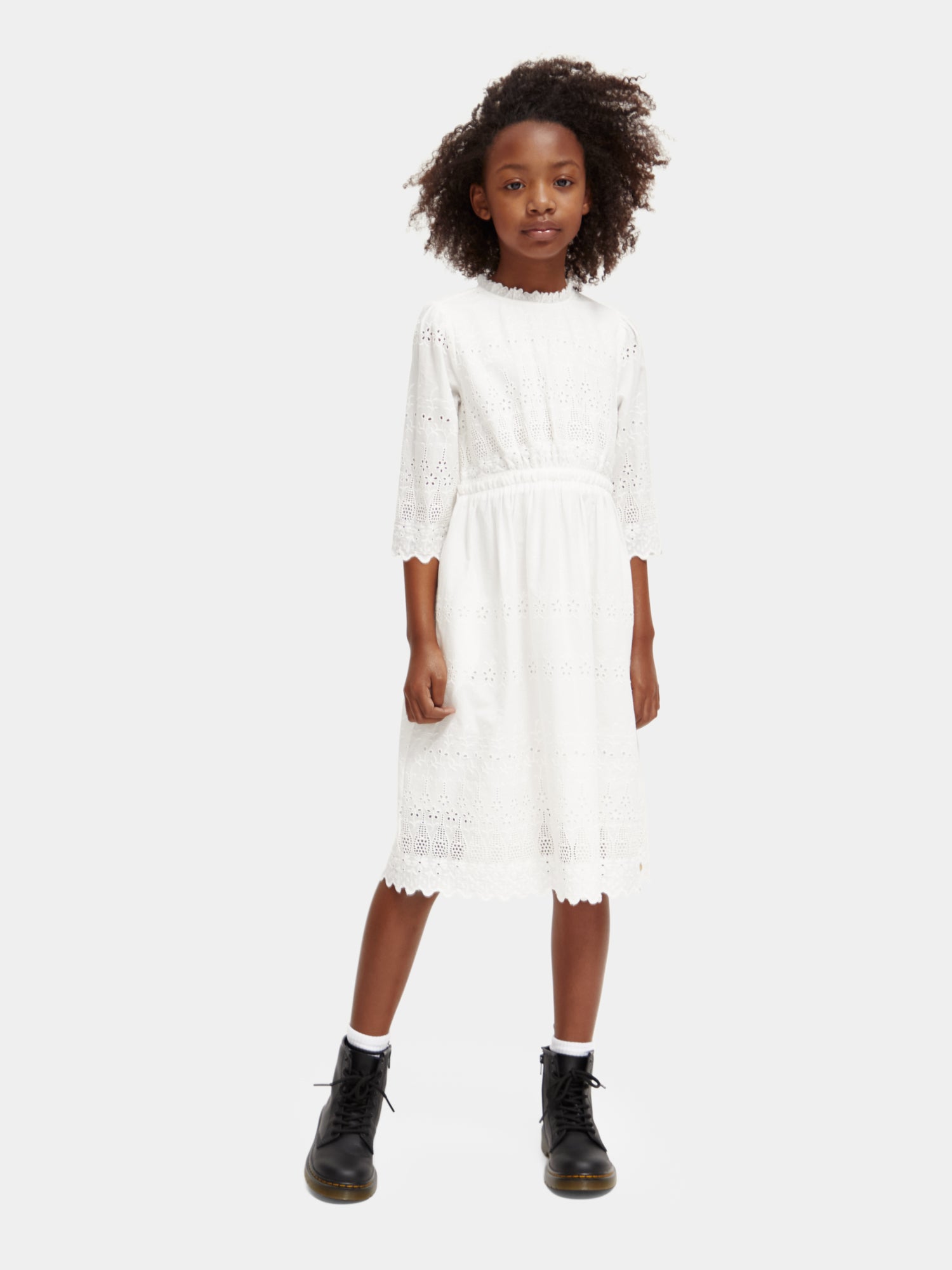 Broderie anglaise midi dress - Scotch & Soda AU
