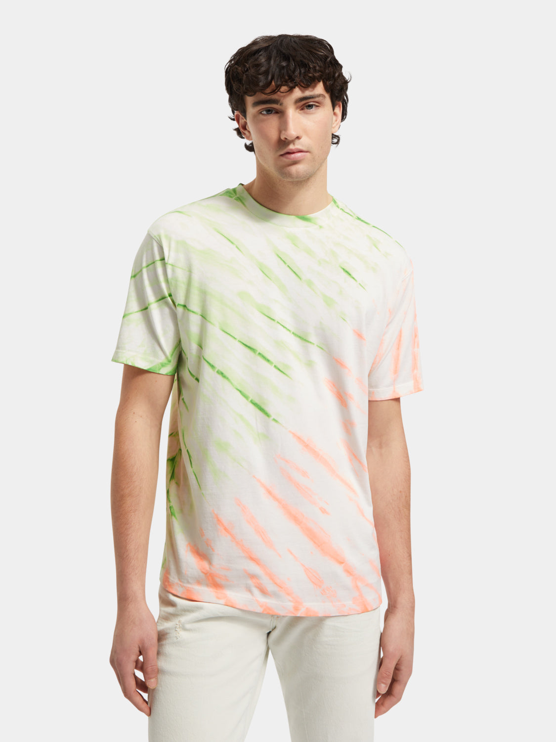 Diagonal tie-dyed t-shirt - Scotch & Soda AU